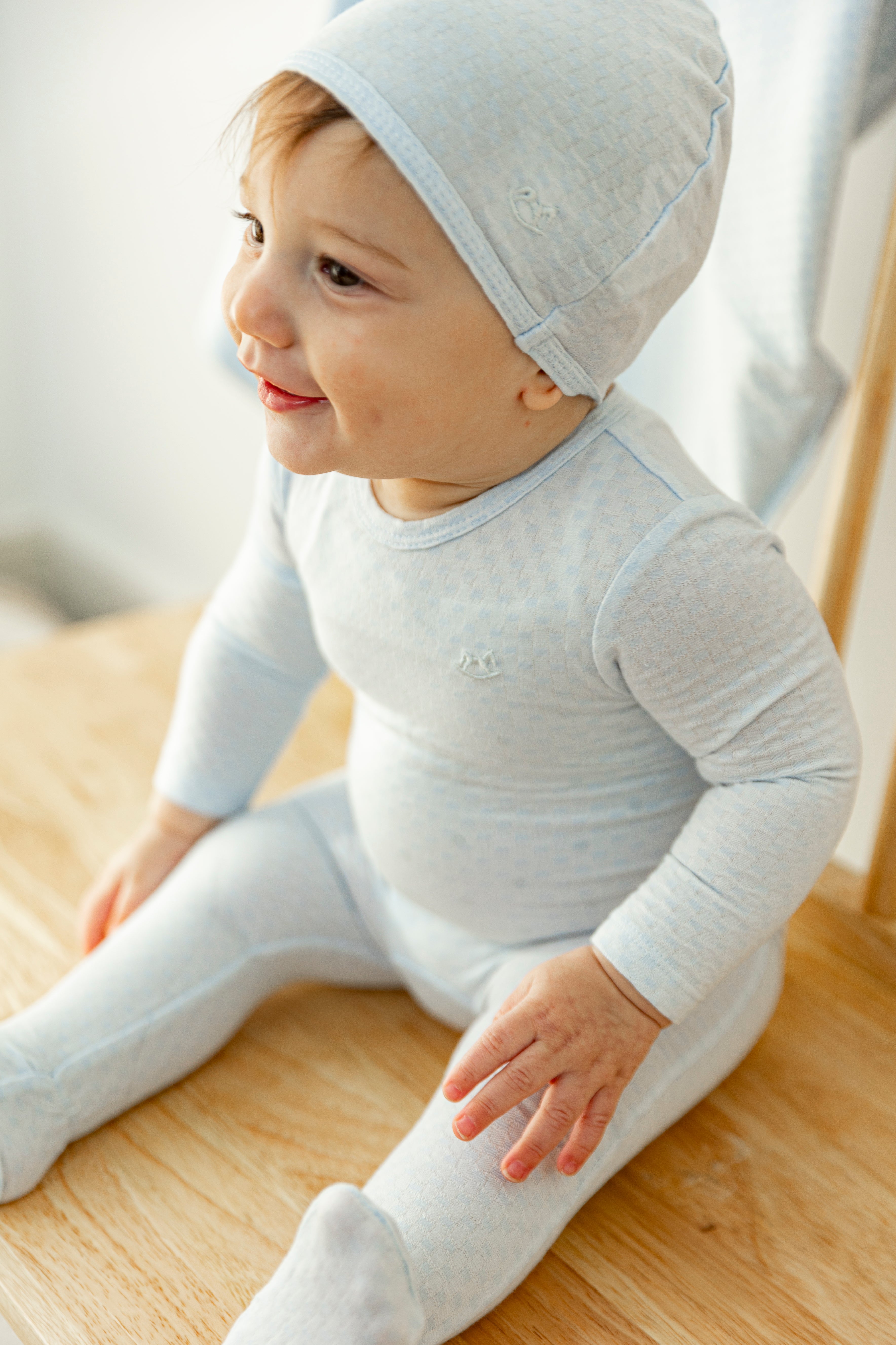 Checkered Onesie with Hat in by Mr. Mr.