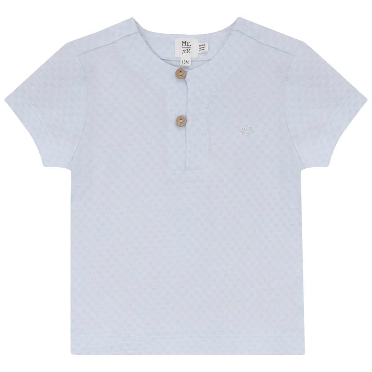 Checkered Top in Blue by Mr. Mr.