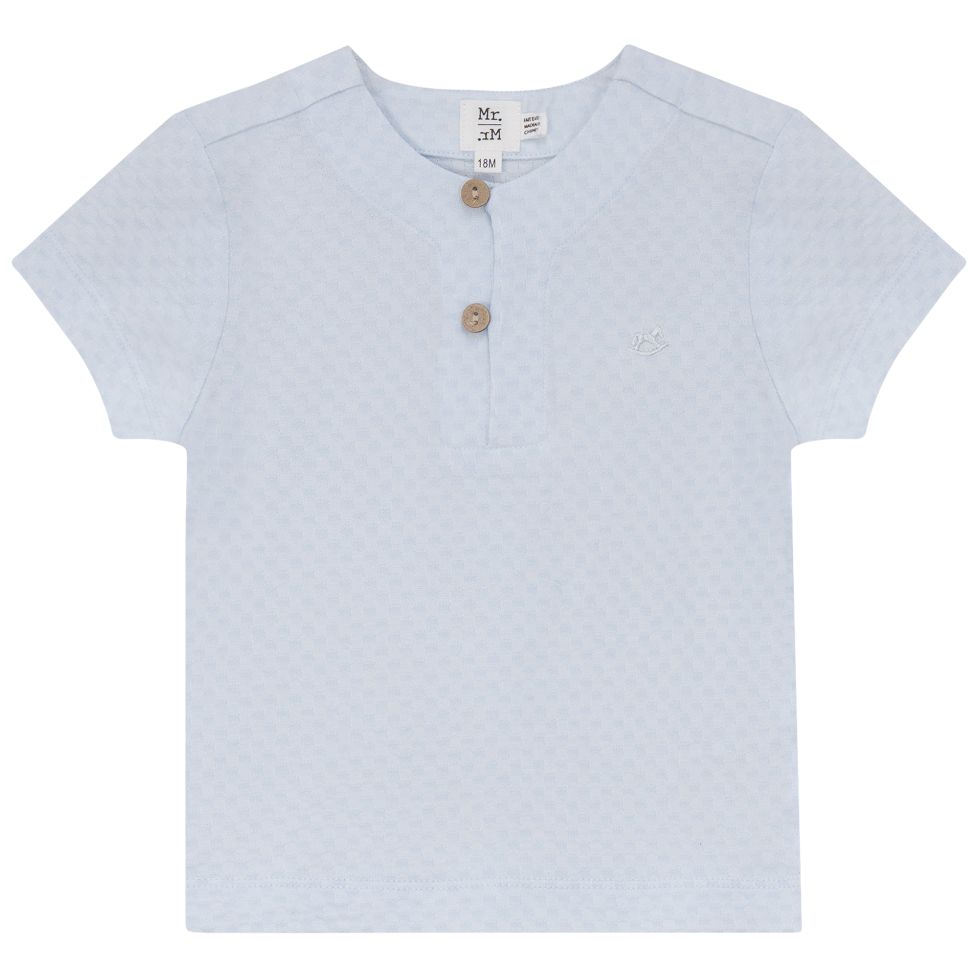 Checkered Top in Blue by Mr. Mr.