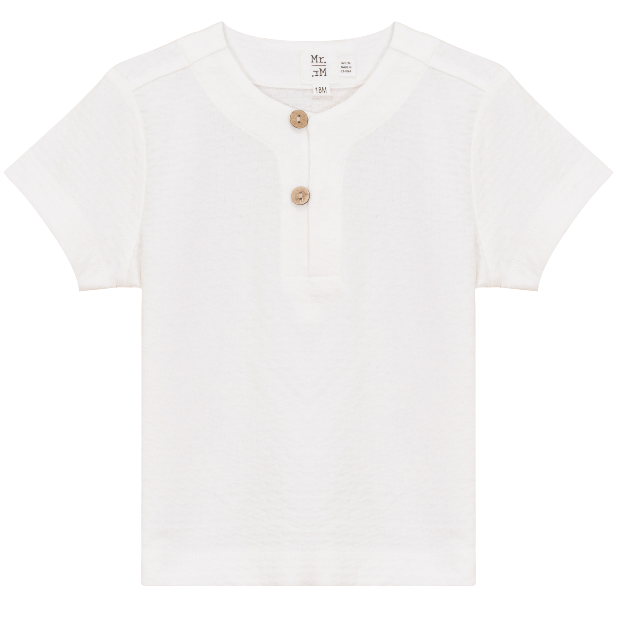 Checkered Top in White by Mr. Mr.