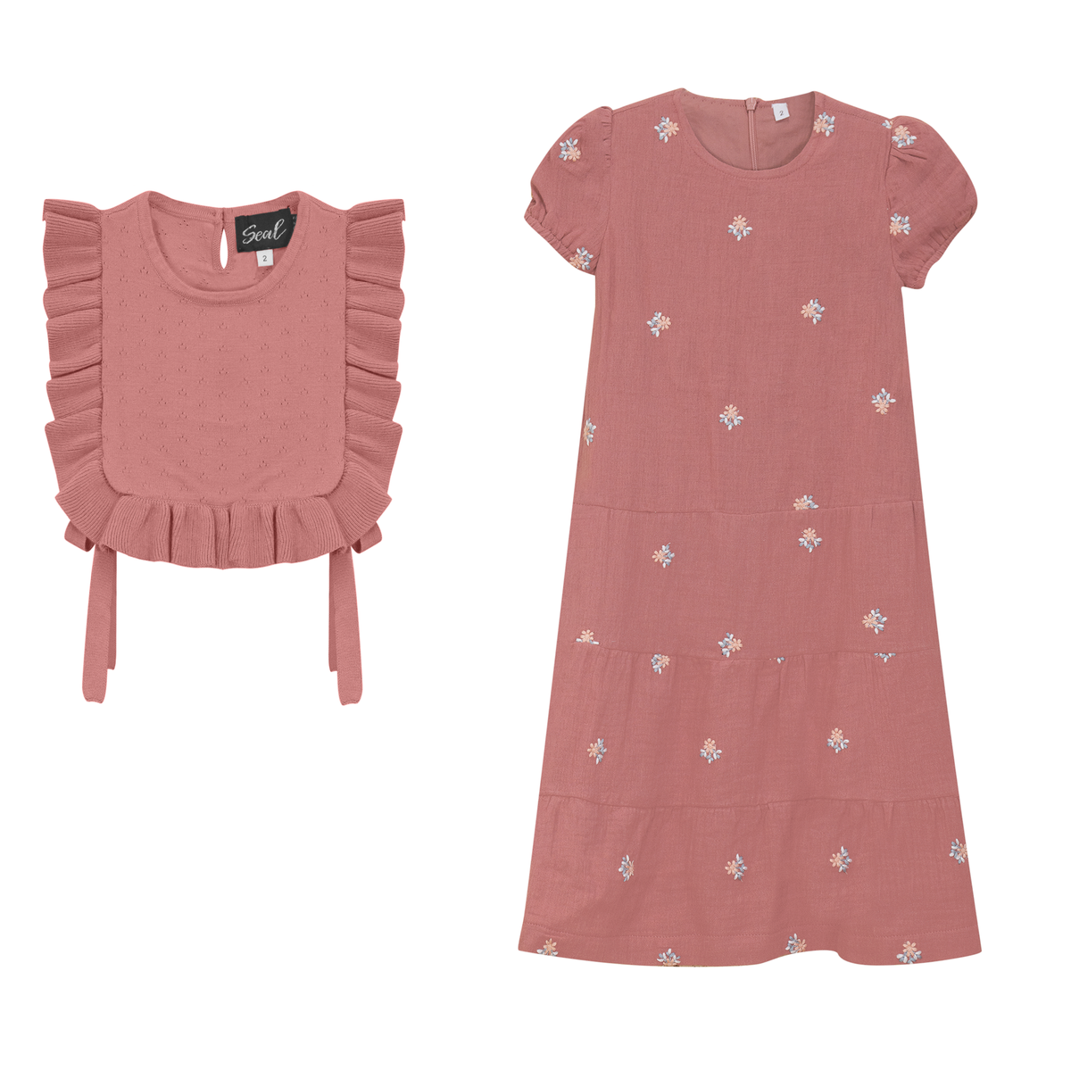 Woven Robe with Vest in Pink by Seal