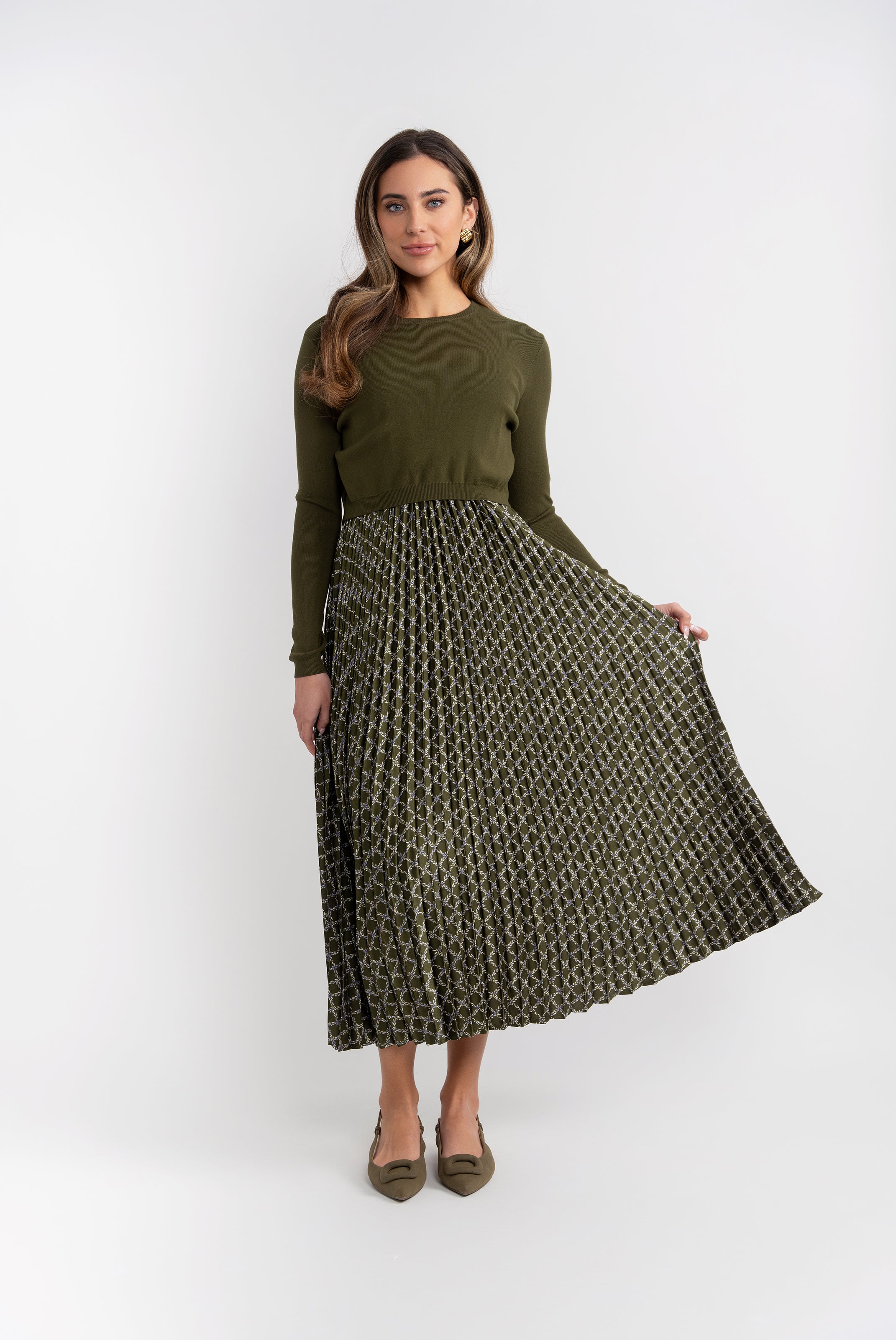 Pleated Jumper Set in by Noni