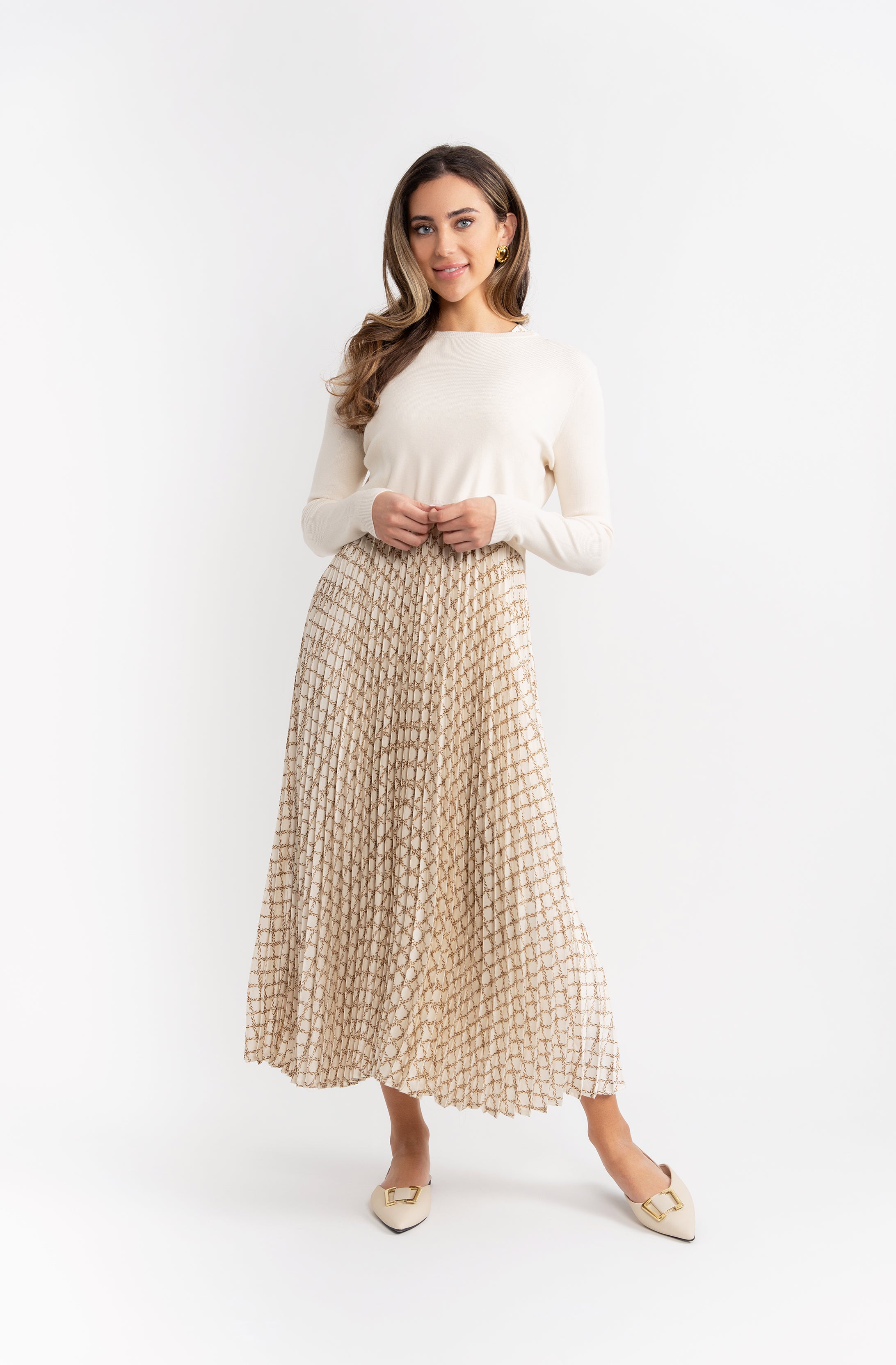 Pleated Jumper Set in by Noni