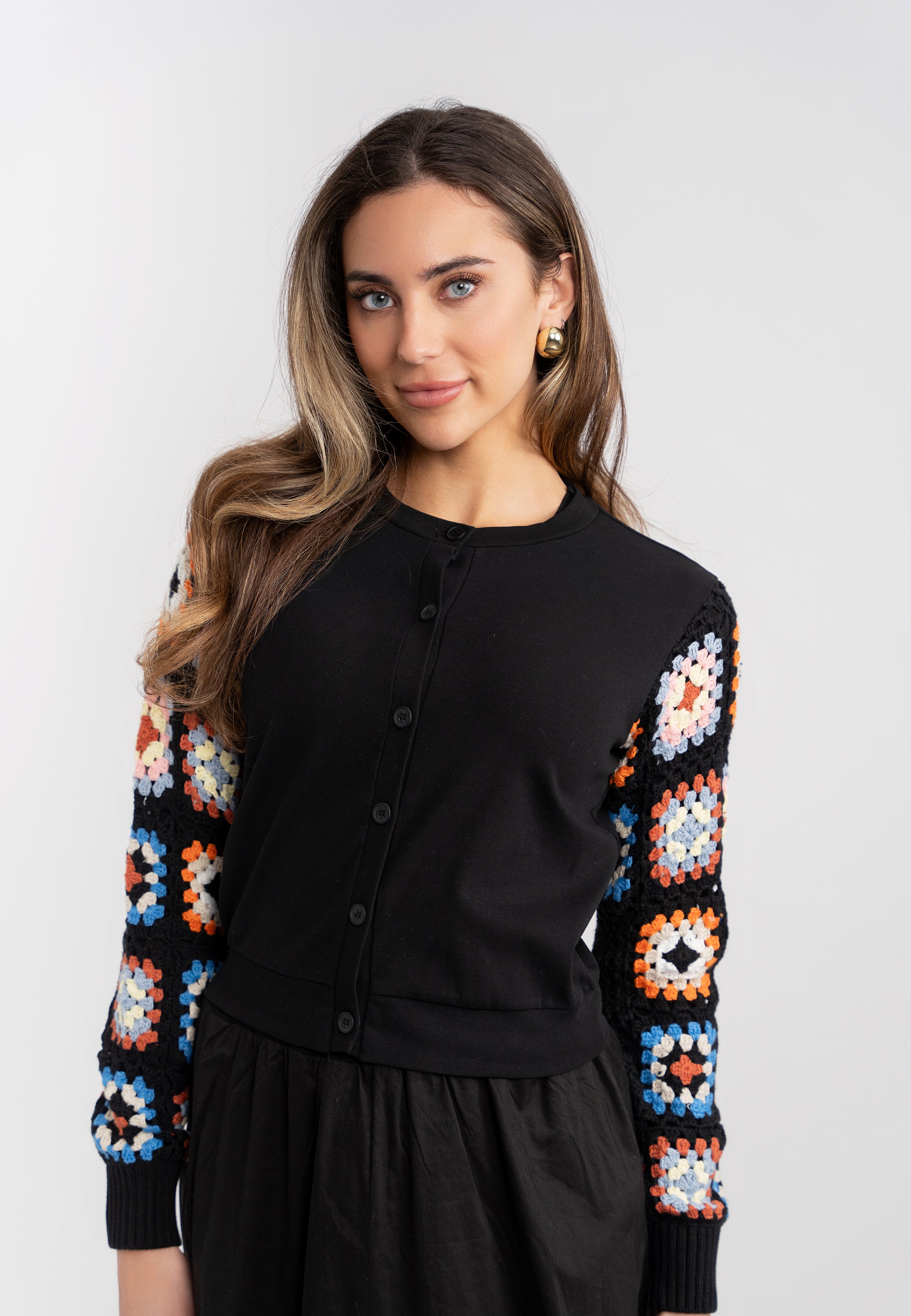 Knit Crochet Cardigan in by Unclear