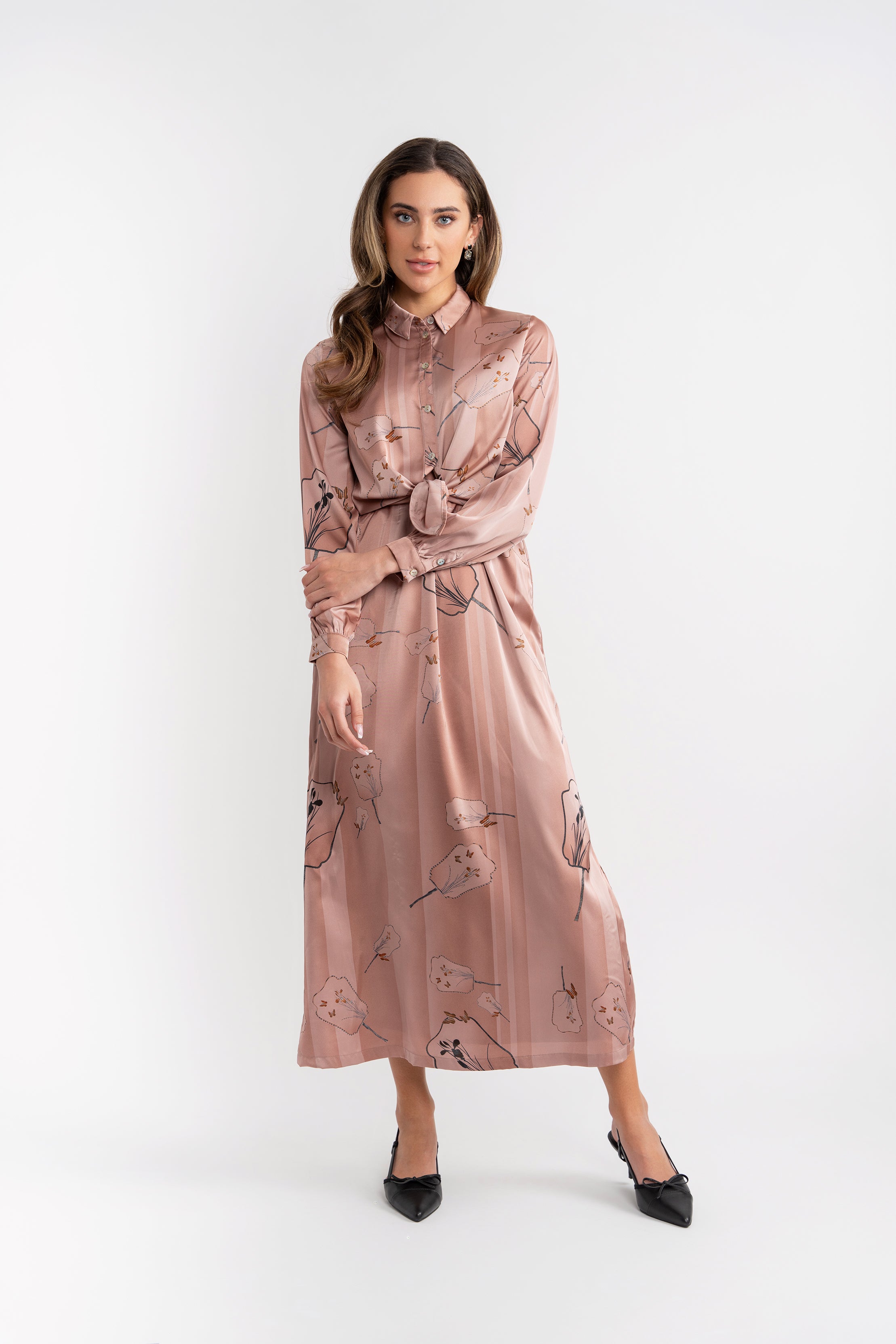 Satin Printed 2Pc Set in by Noni