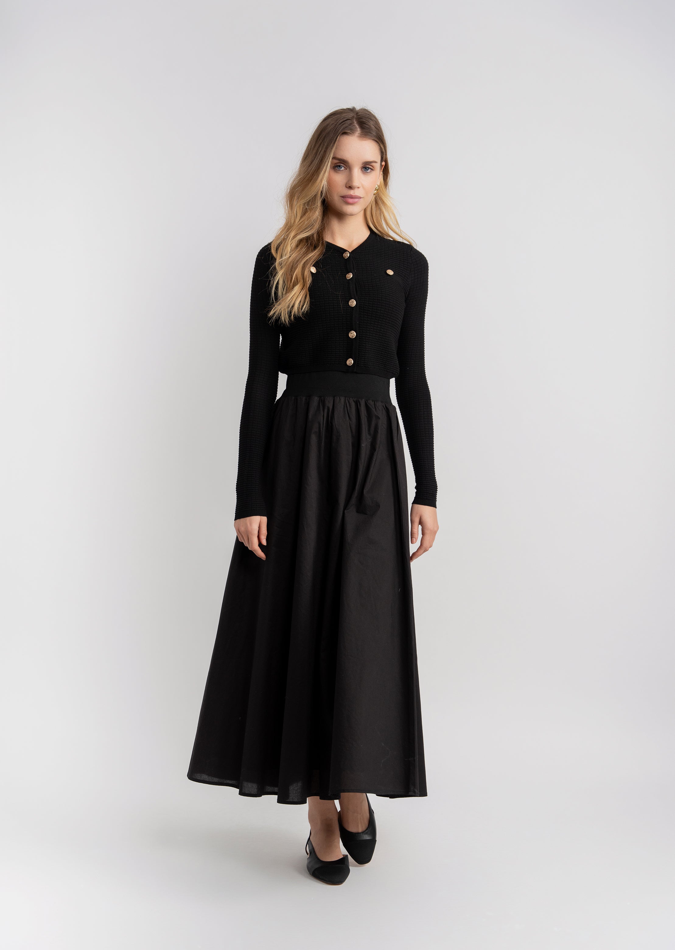 Circle Midi Skirt in by Noni