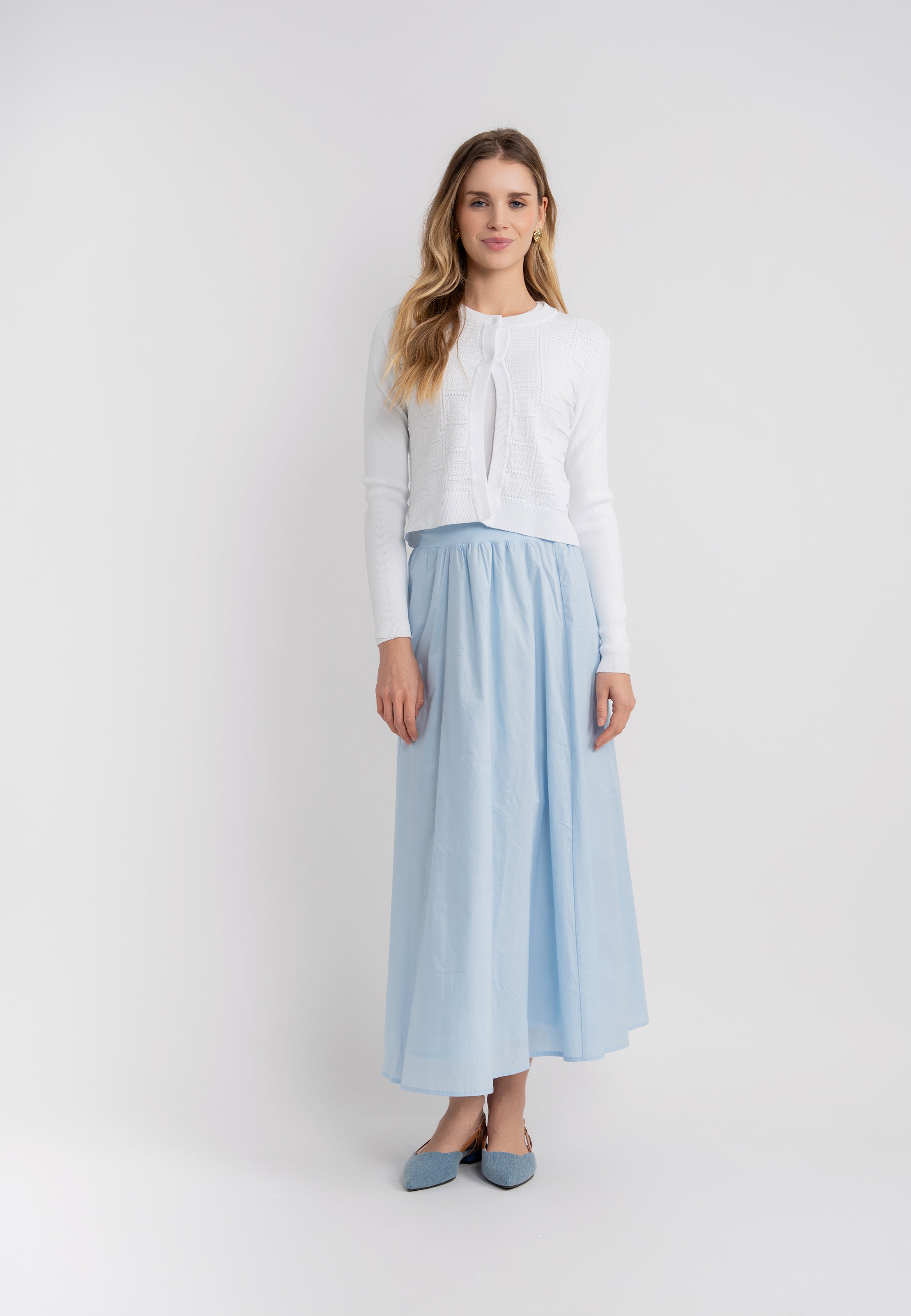 Circle Midi Skirt in by Noni