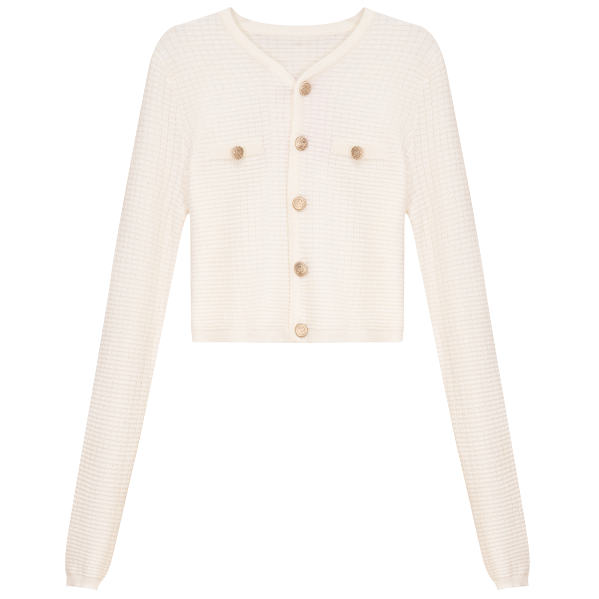 Military Cardigan in Cream by Noni