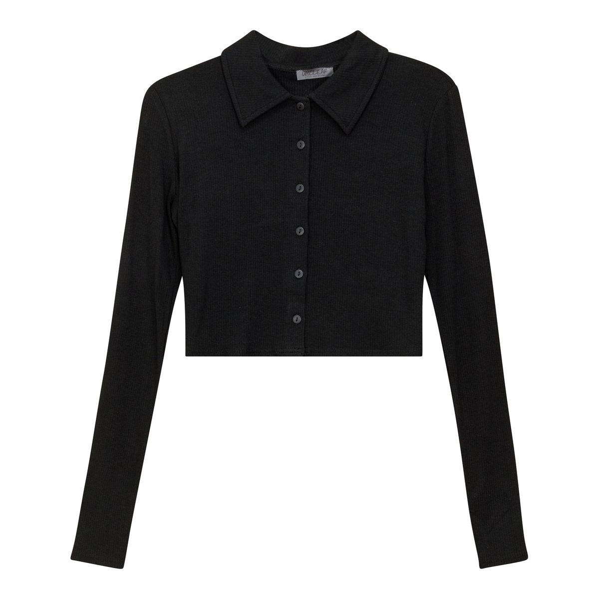 Ribbed Crop Top in Black by Unclear
