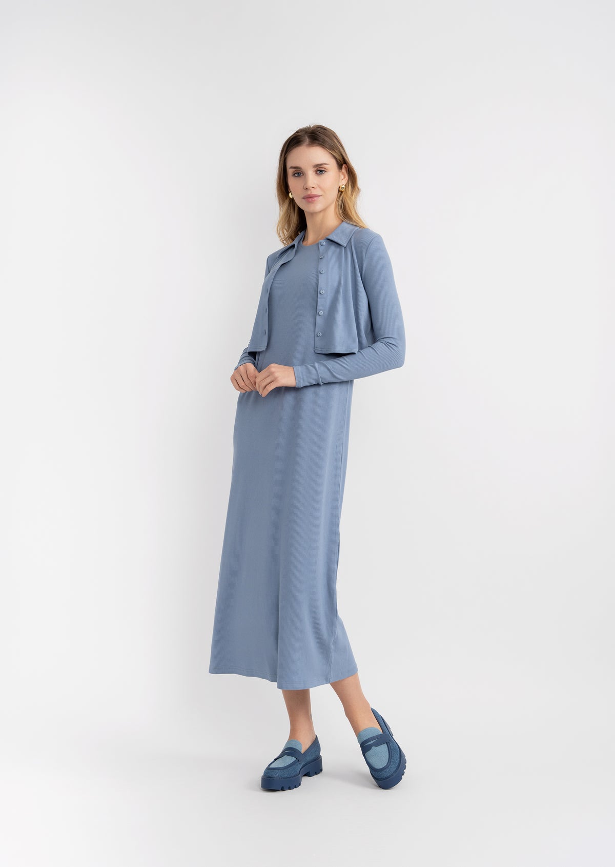 Ribbed Crop Top in by Unclear