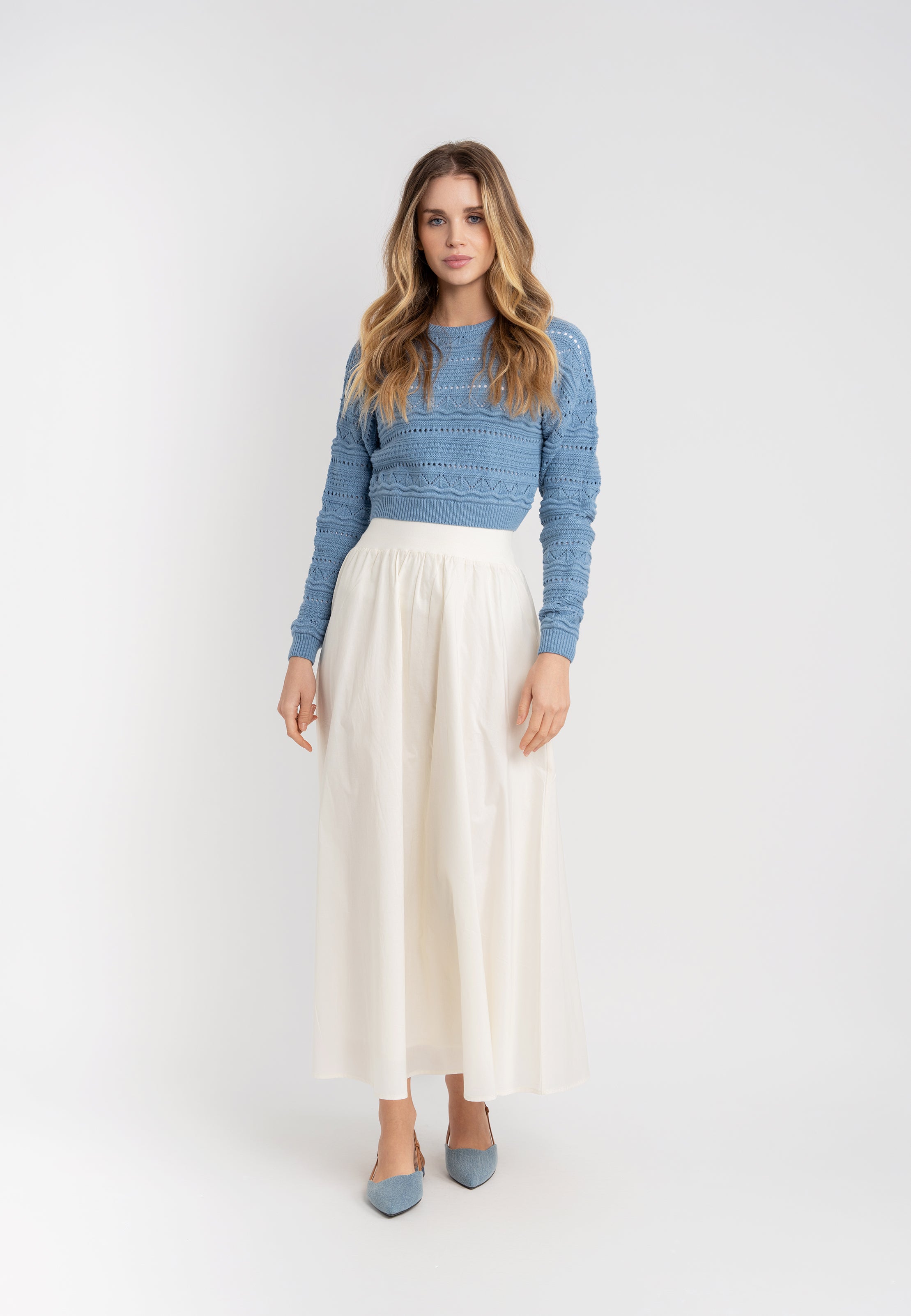 Multi Knit Sweater in by Noni