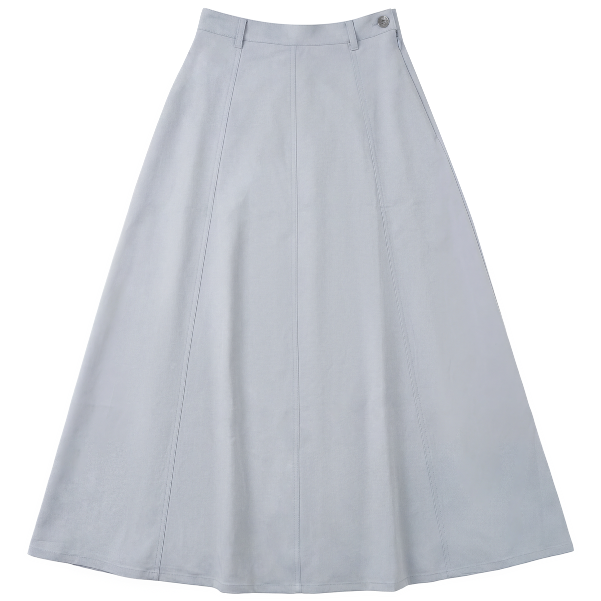 Cotton Maxi A Line Skirt in Dusty Blue by Faves