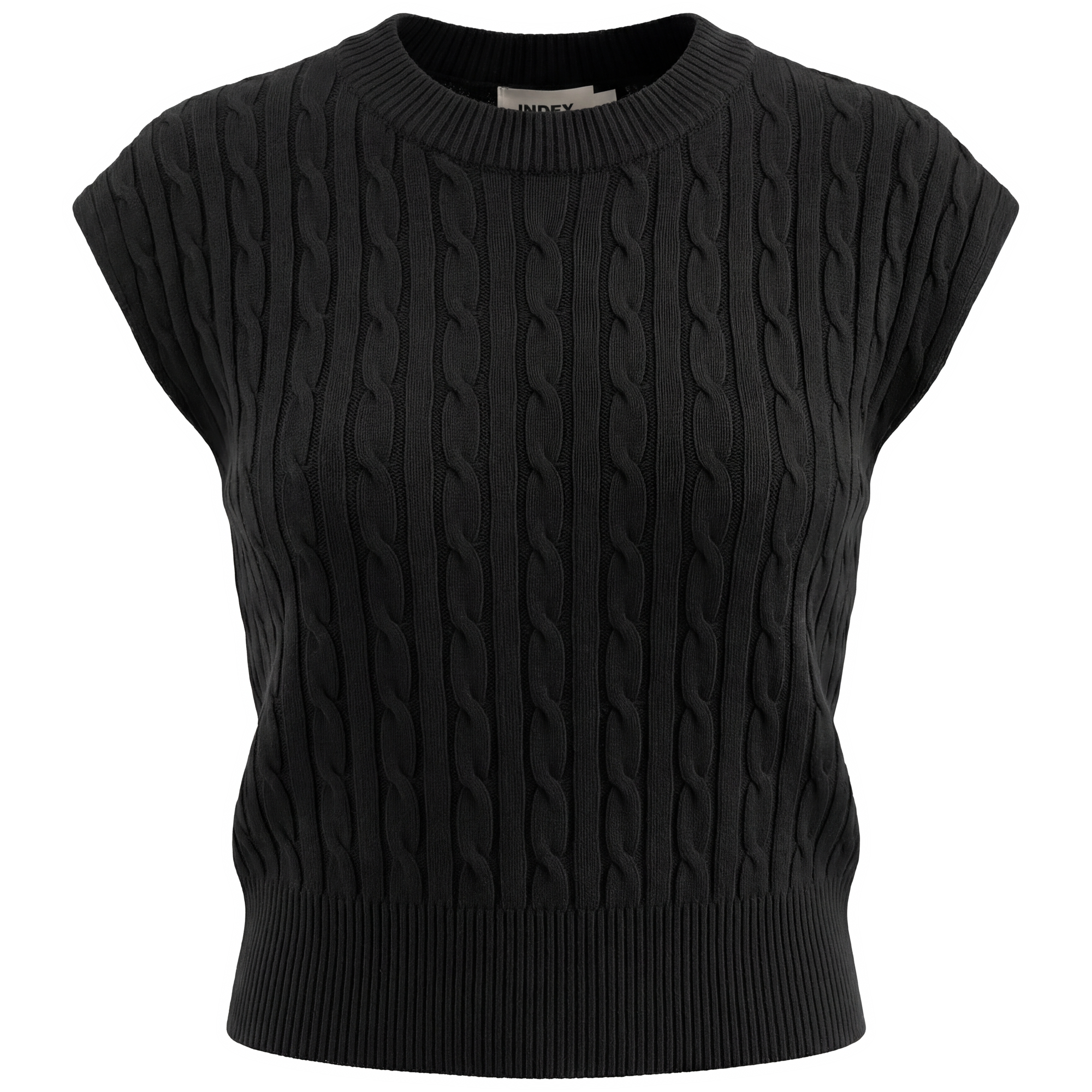 Cable Knit Vest in by Index