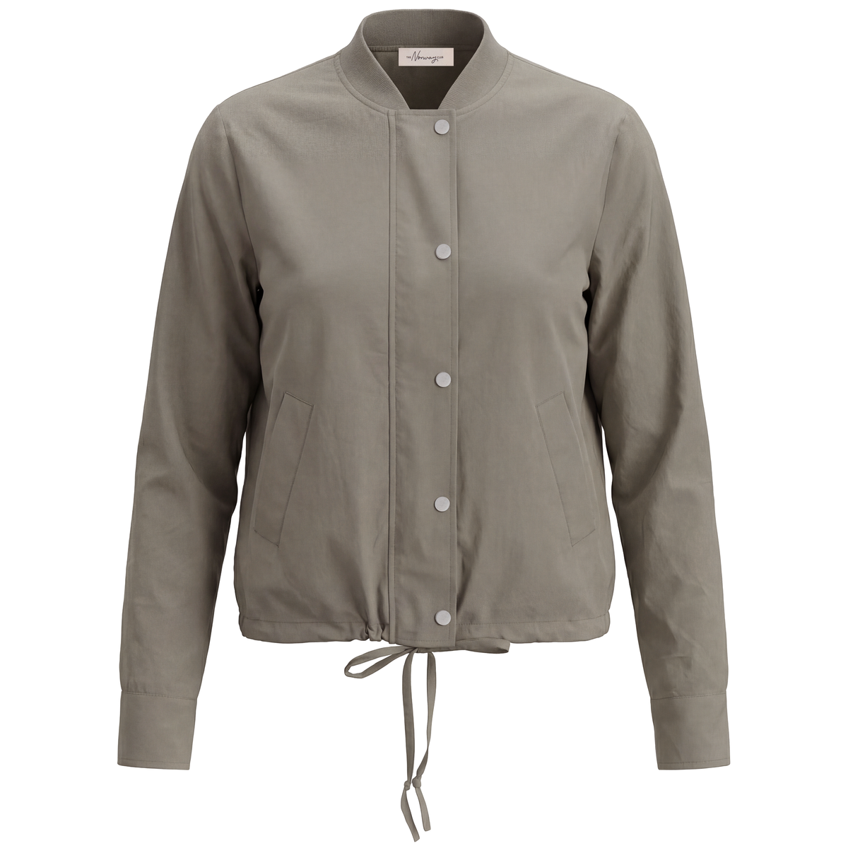 Cotton Bomber Jacket in Stone by The Norway Club