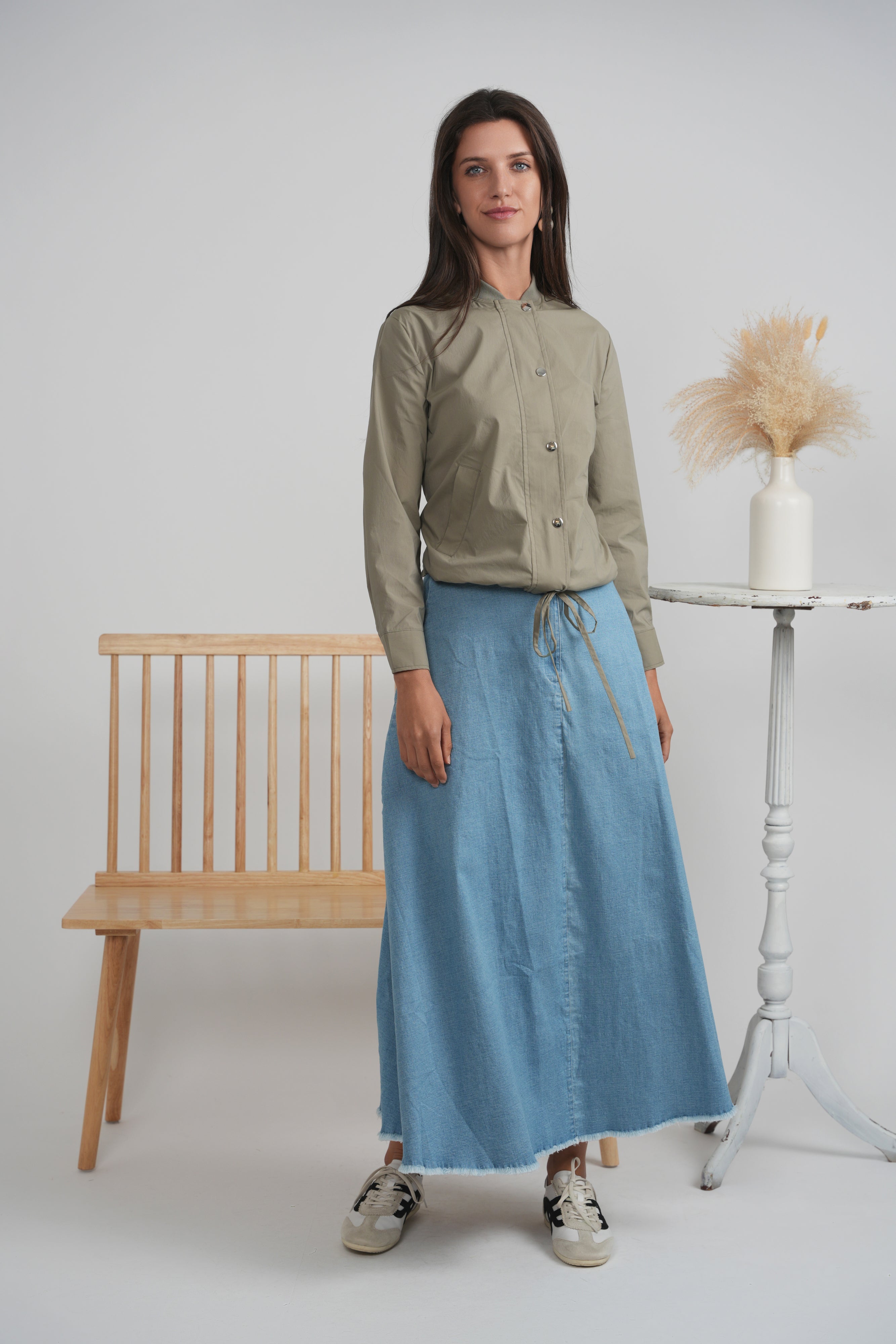 Cotton Bomber Jacket in by The Norway Club