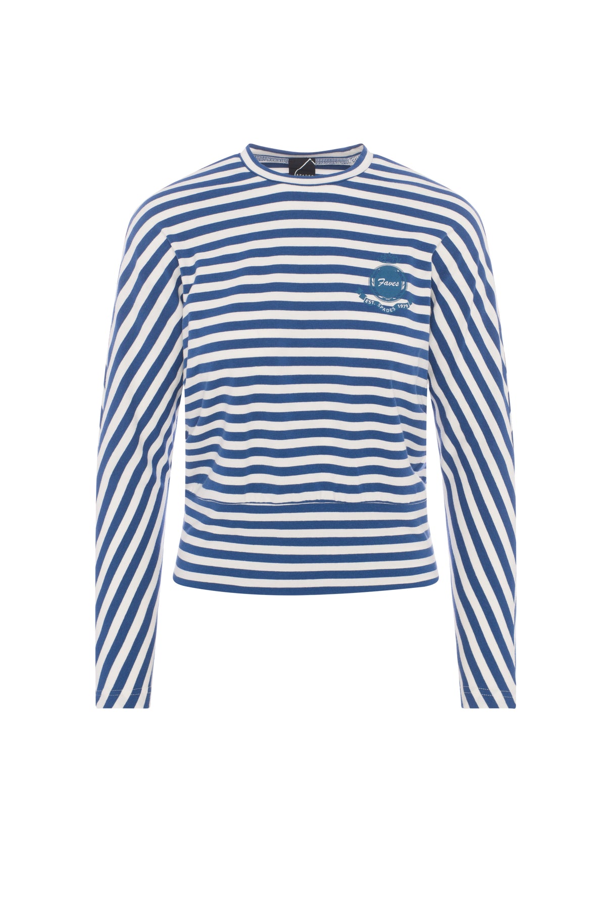 Striped Dolman Emblem Tee in Dark Blue by Spades