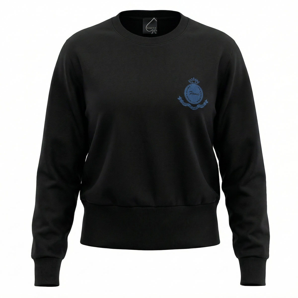 Dolman Emblem Tee in Black by Spades