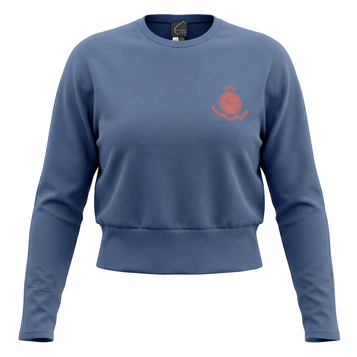 Dolman Emblem Tee in Chambray by Spades