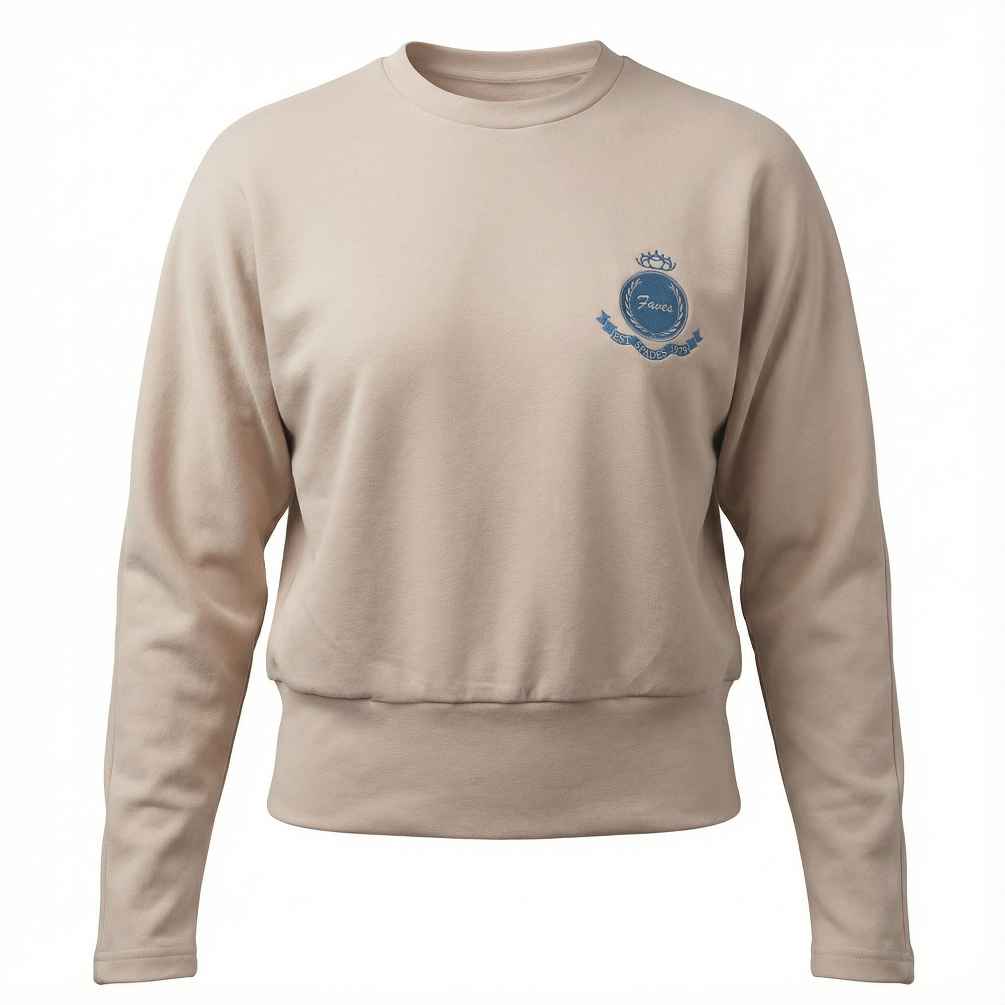 Dolman Emblem Tee in Light Beige by Spades