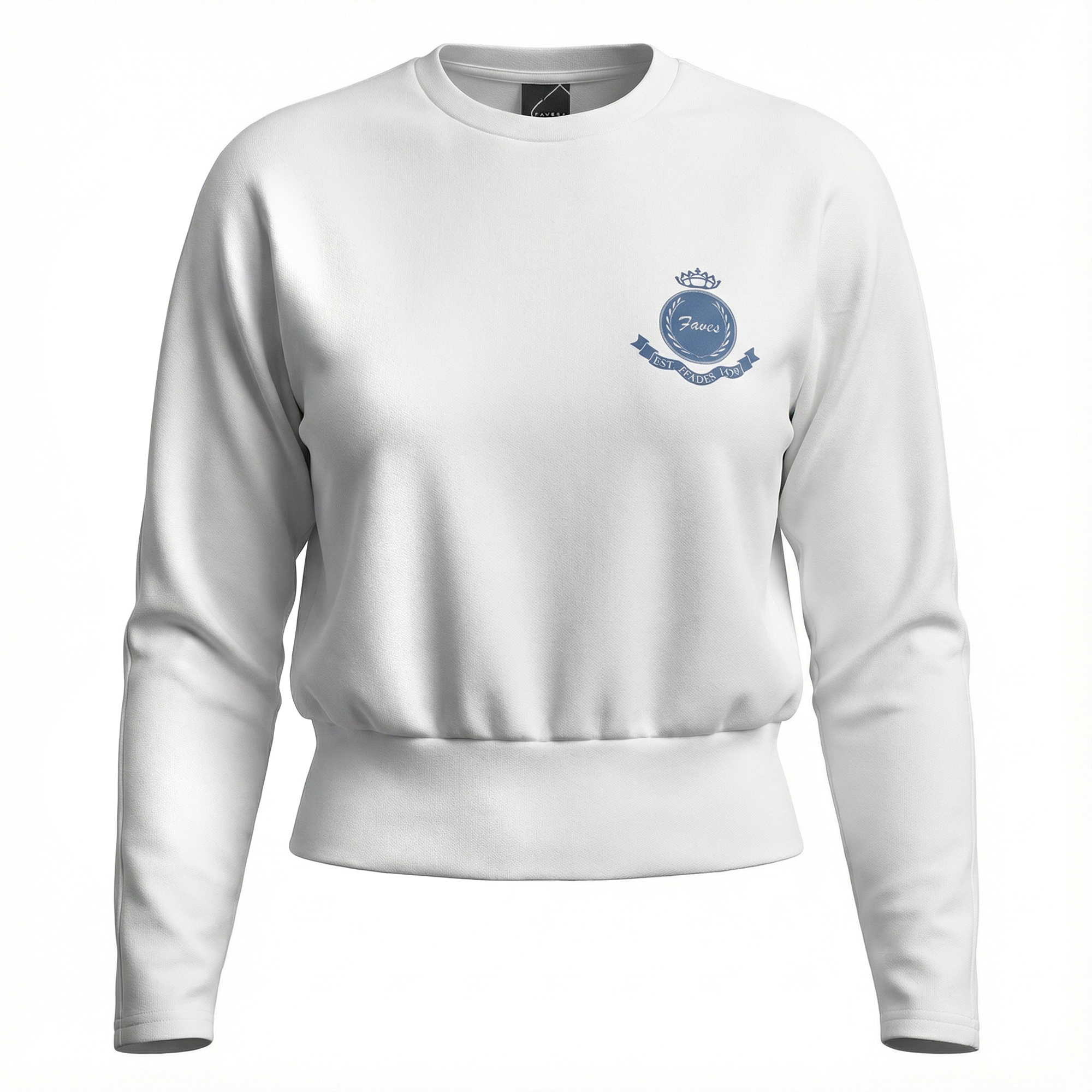 Dolman Emblem Tee in White by Spades