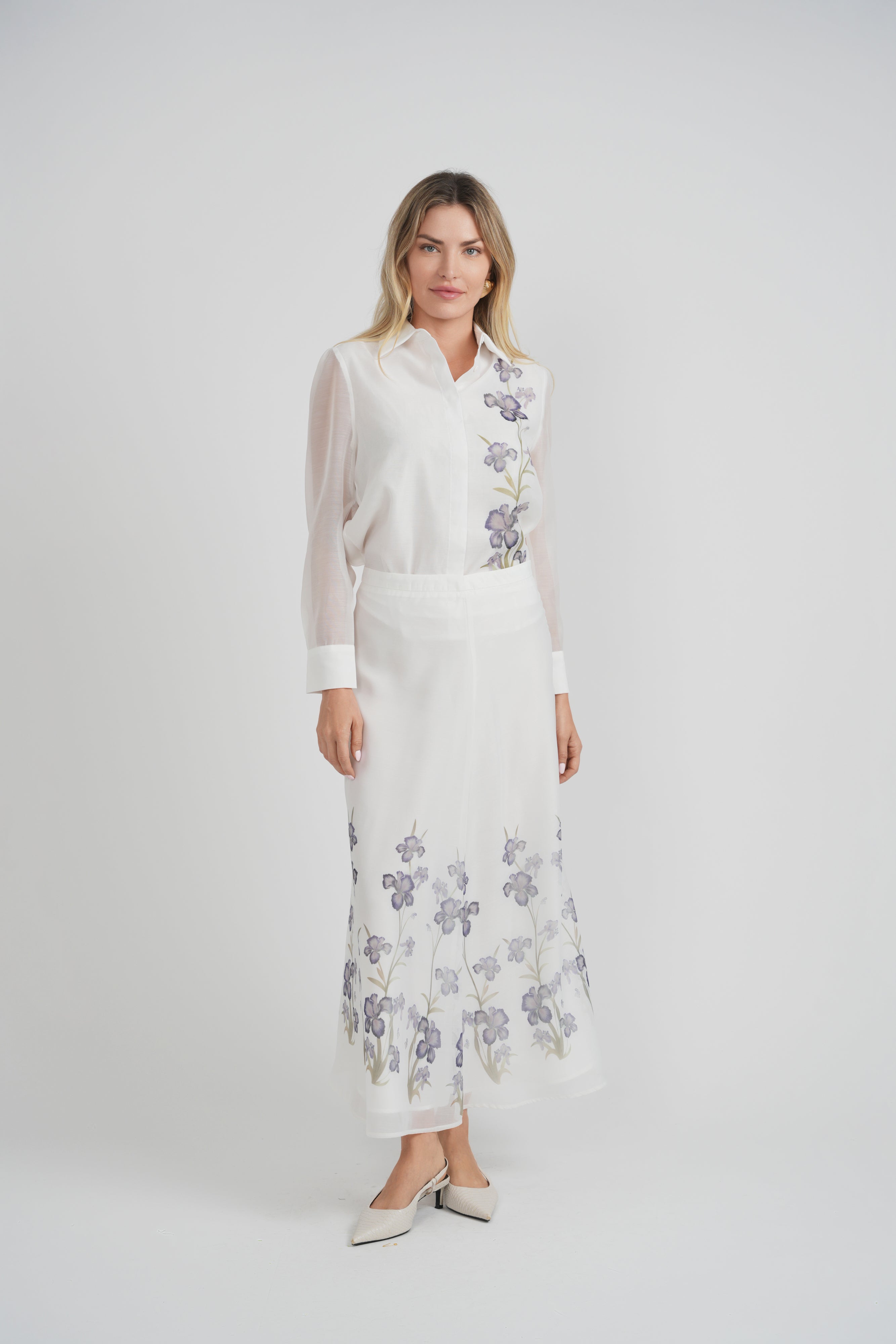 Floral Printed Blouse in by Coco de la Mour