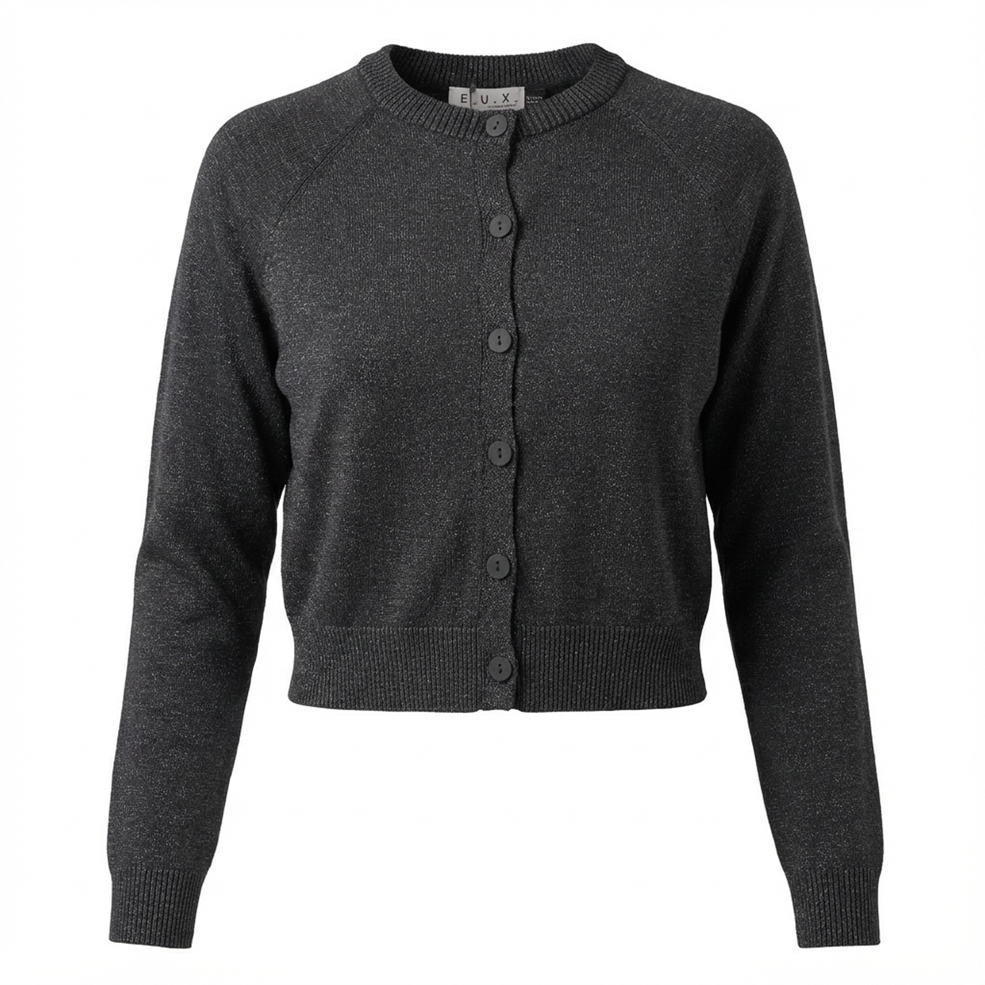 Cropped Shimmer Cardigan in by E.U.X. Exclusive