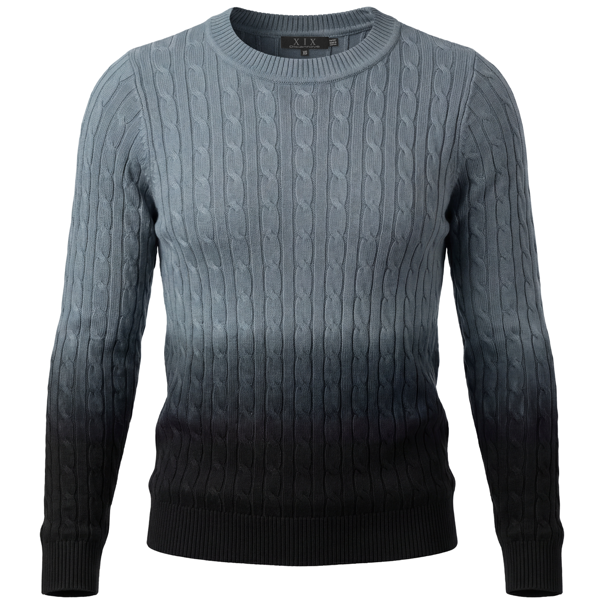 Ombre Knit Top in Black by Diciannove