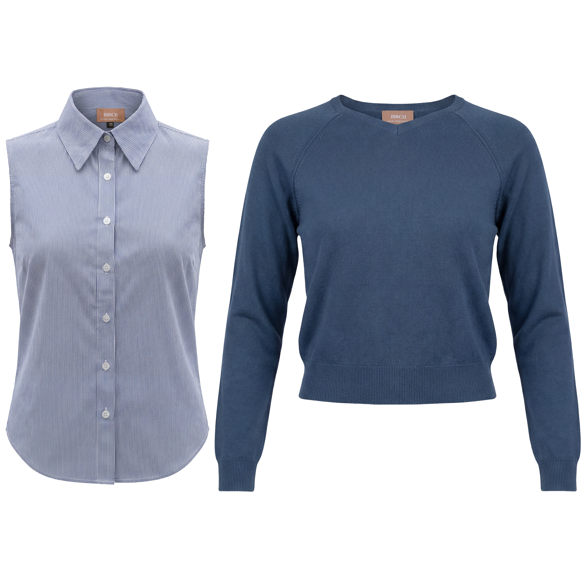 Sweater Shirt Combo in Dark Denim by Birch