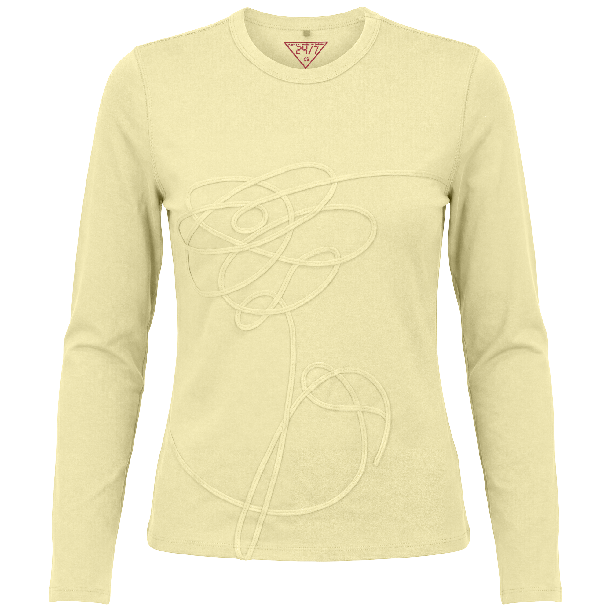 Applique Tee in Lemonade by 24/7