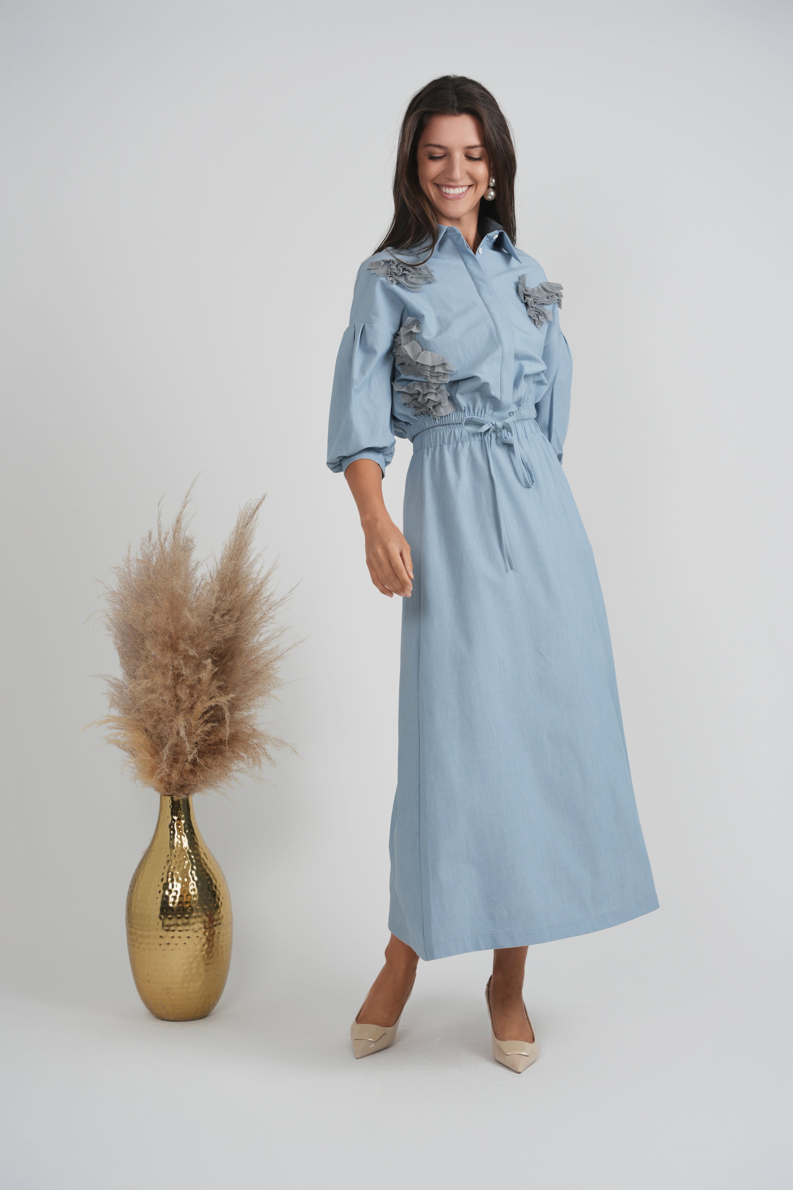 Linen Maxi Set in by E.U.X. Exclusive