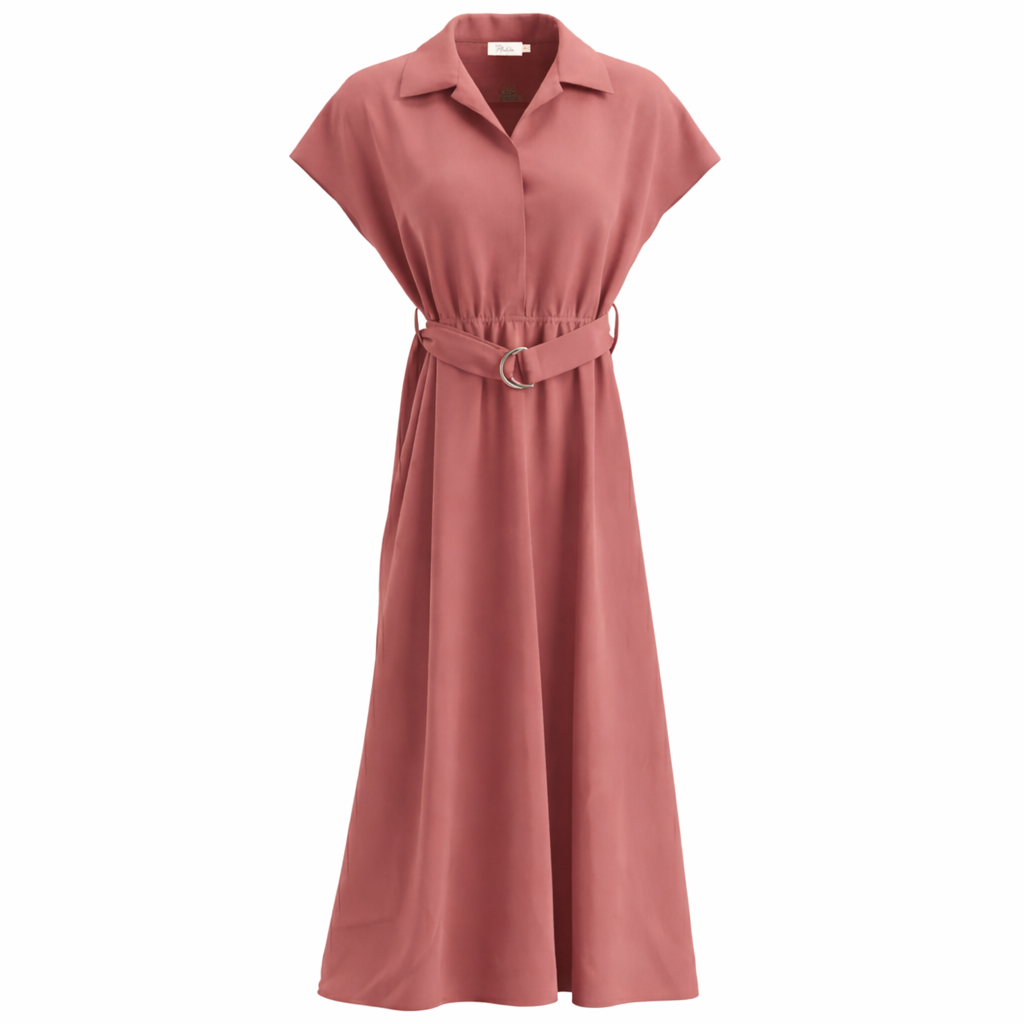 Maxi Bubble Dress in Dusty Mauve by Club Malibu