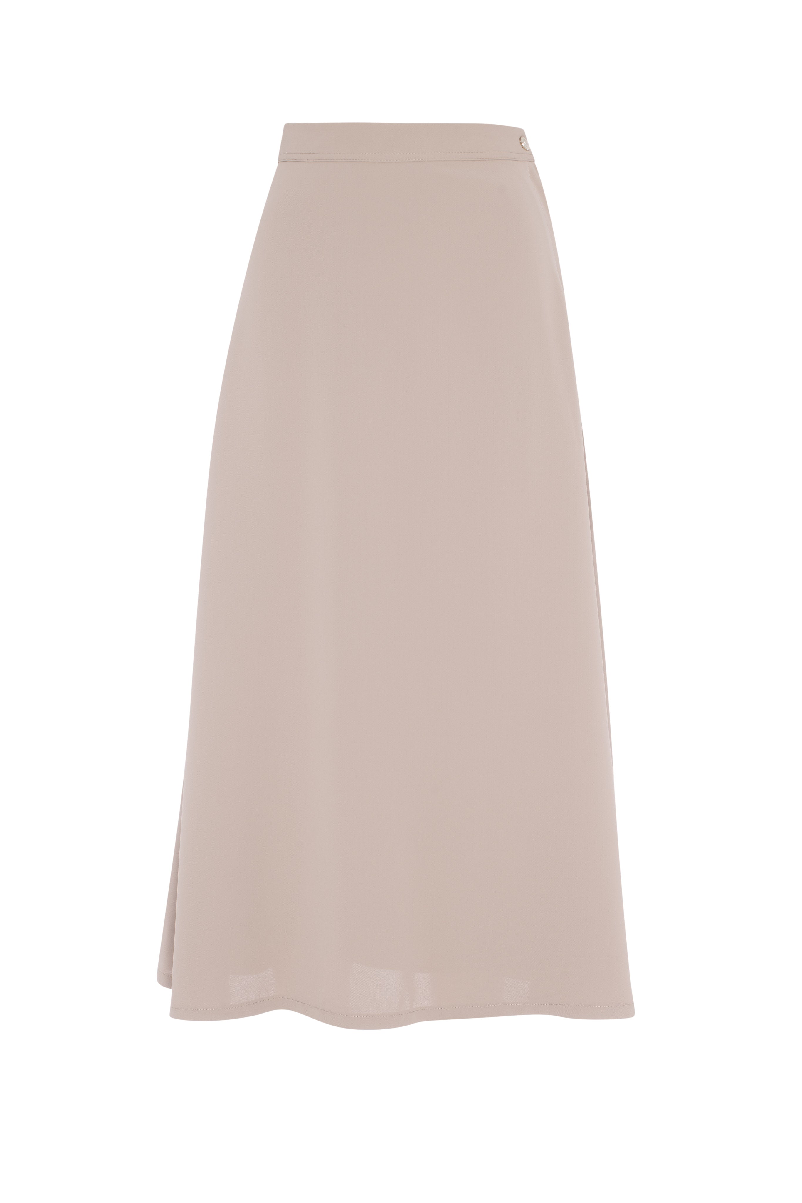 Maxi Tencel Crepe Skirt in Stone by Club Malibu