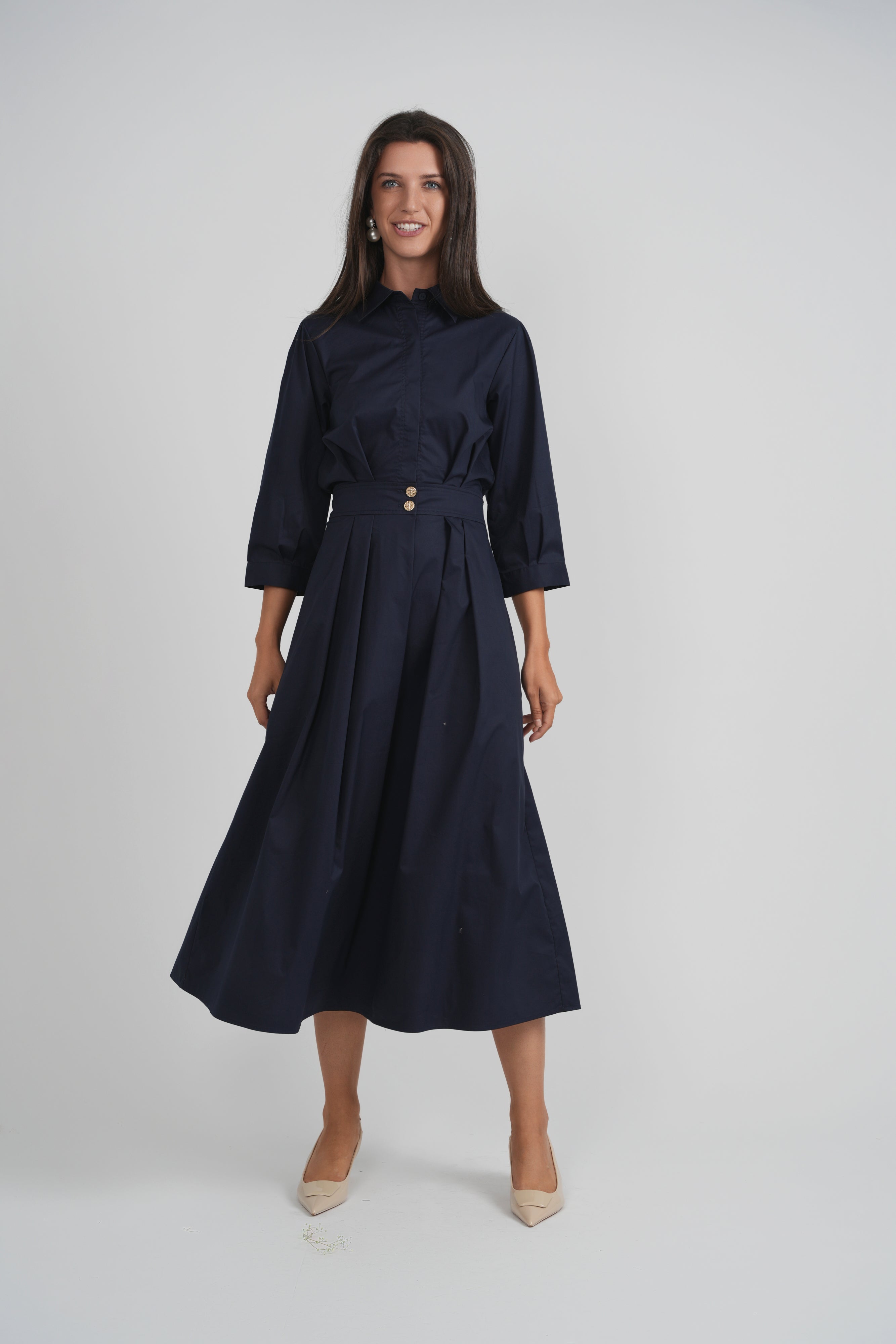 Midi Wrap Dress in by Midi