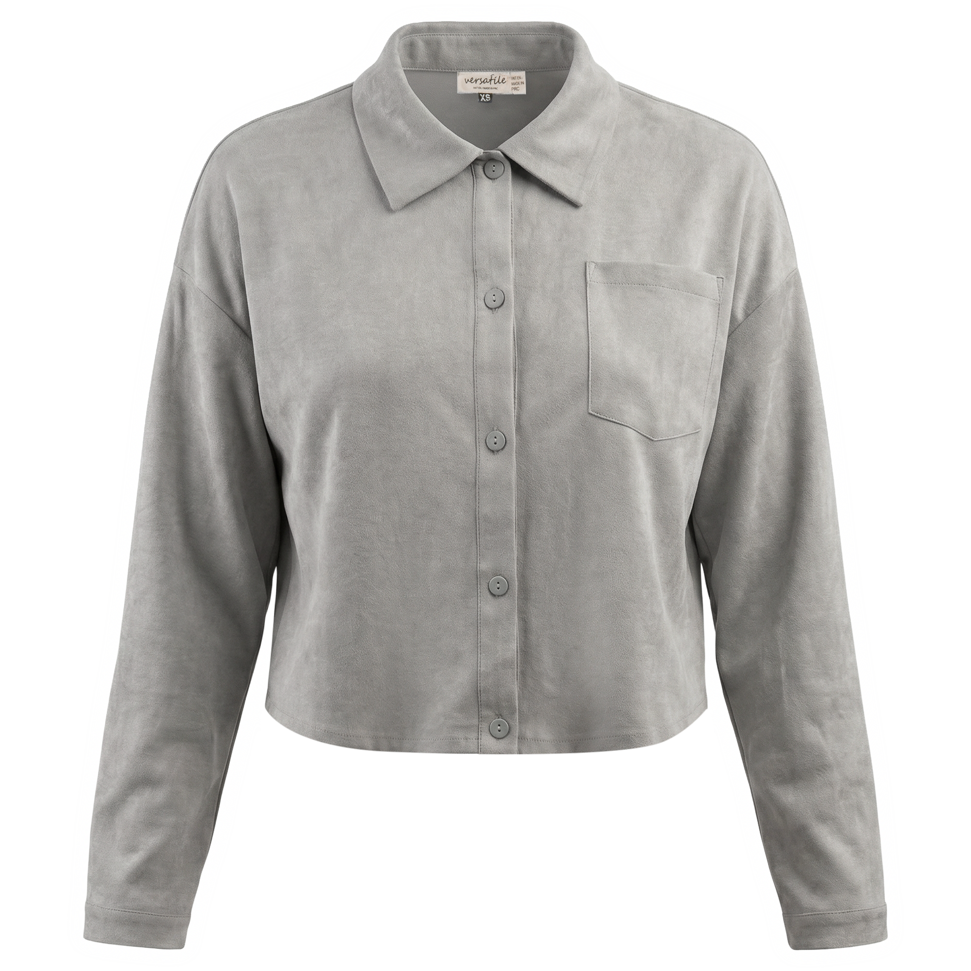 Cotton Linen Cropped Blouse in Stone by Versatile