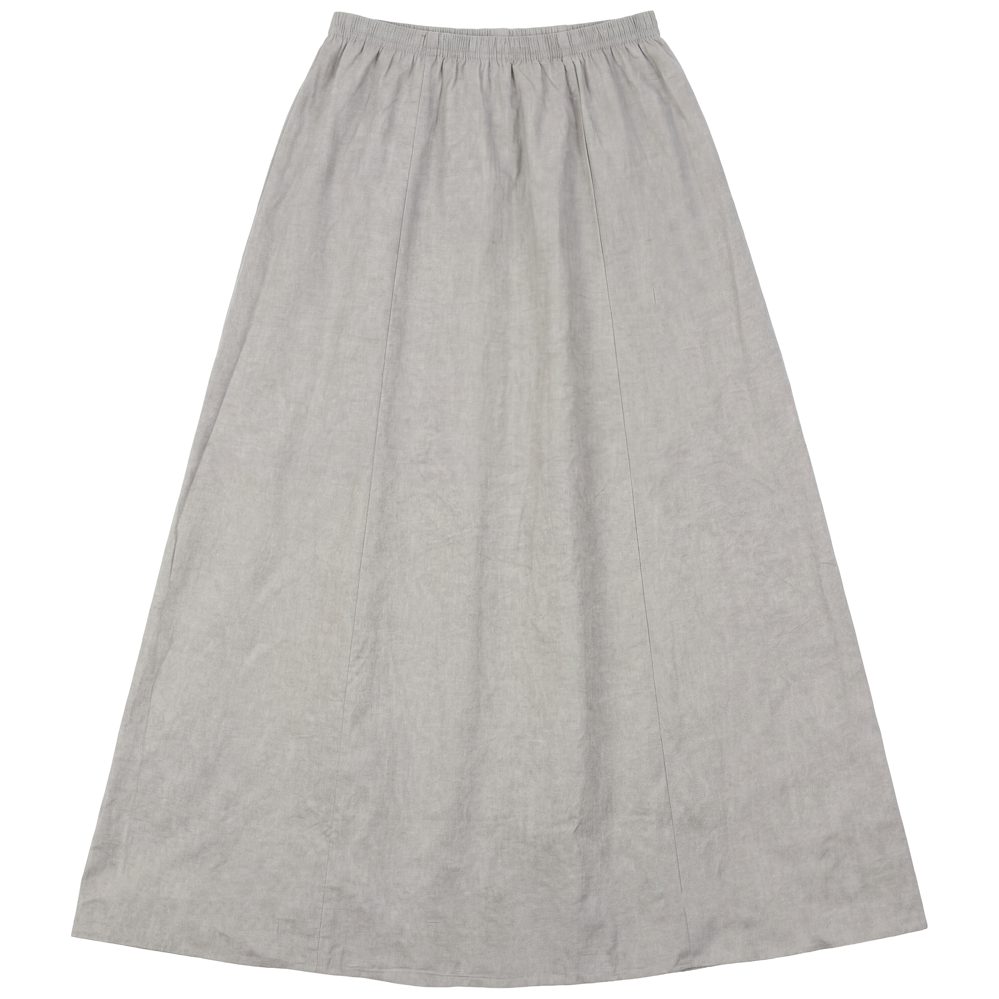 Cotton Linen Maxi Skirt in Stone by Maxmrkt