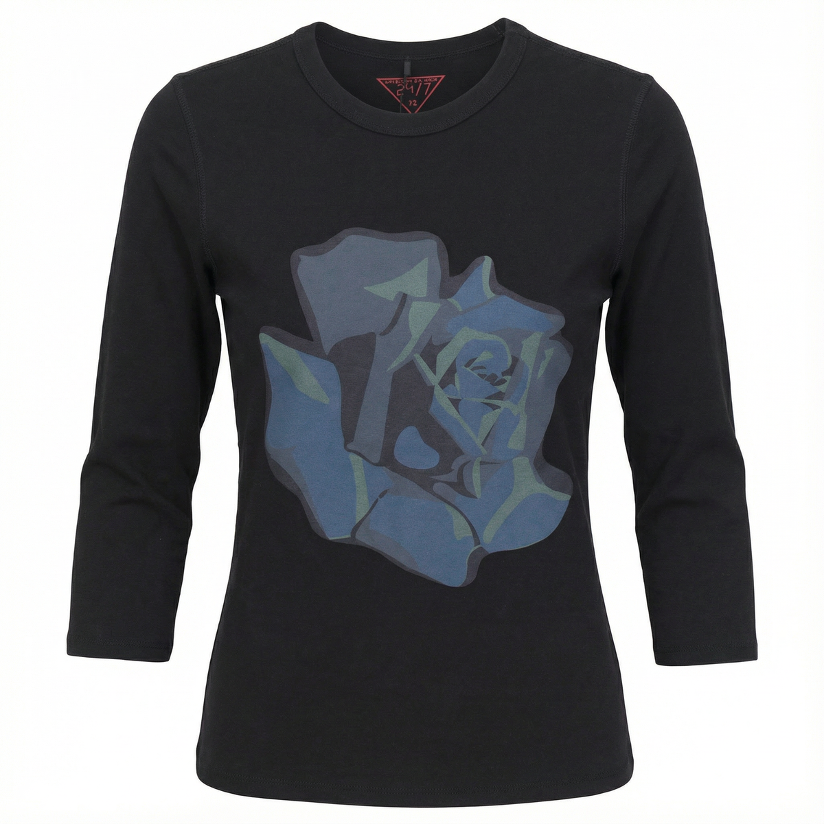 Graphic 3/4 Tee in Black by 24-Jul