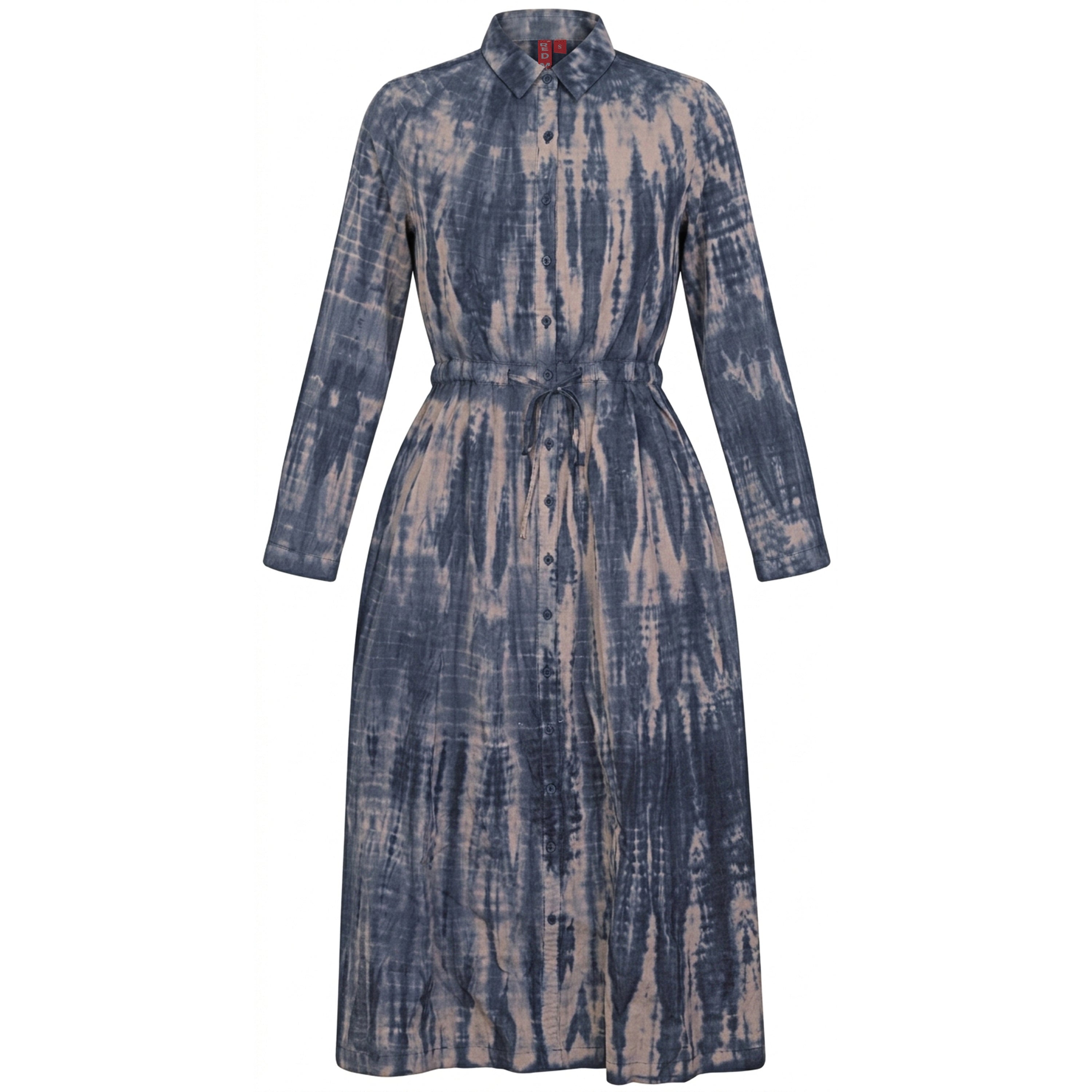 Tie Dye Midi Shirt Dress in by Red Myth