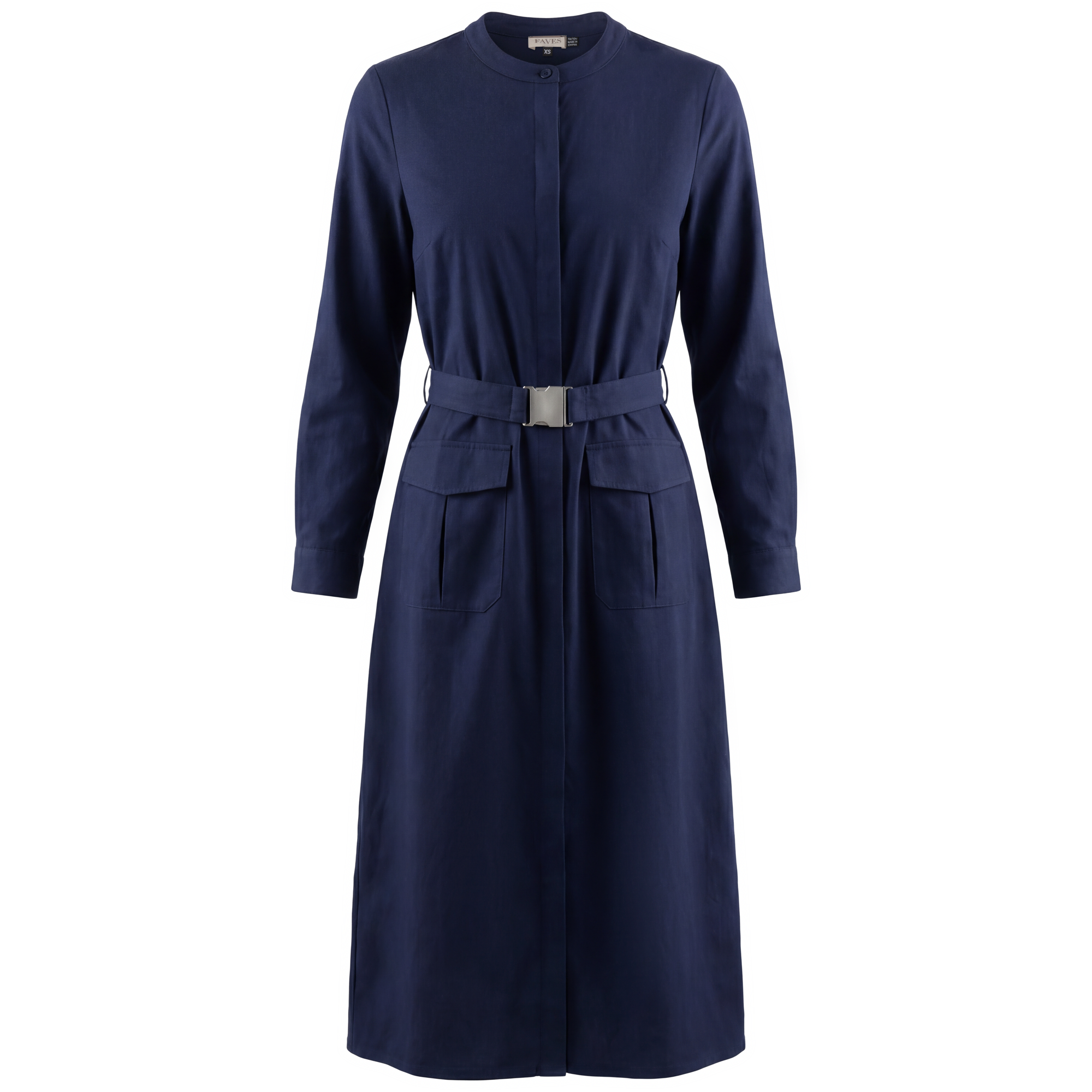 Cargo Midi Dress in Dusty Blue by Faves