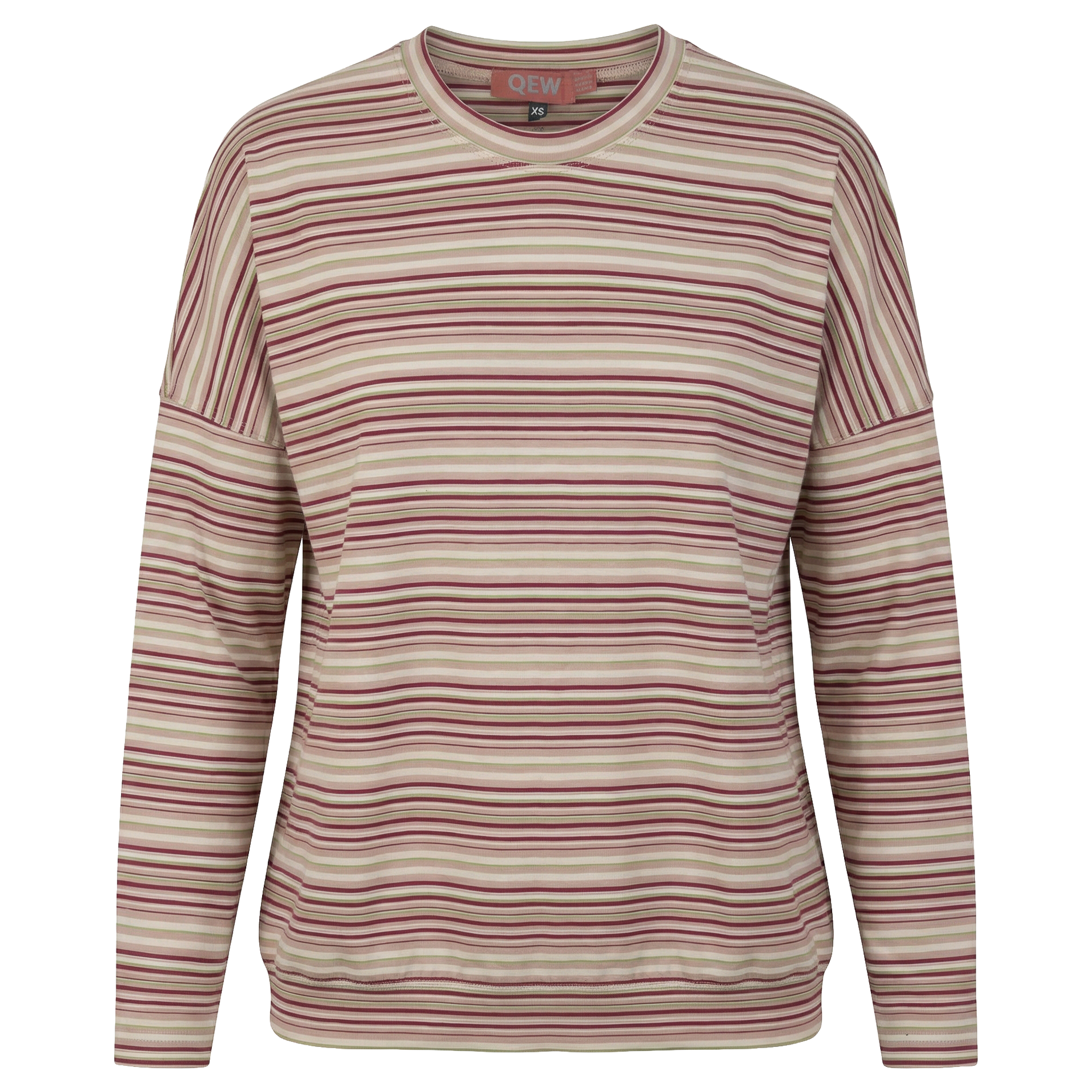 Striped Cotton Dolman Top in by QEW