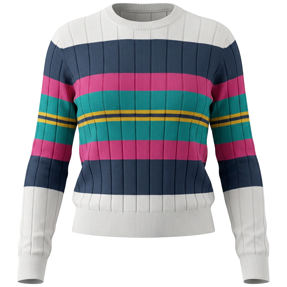 Multi Stripe Sweater in Multi Stripe by Blue Maple