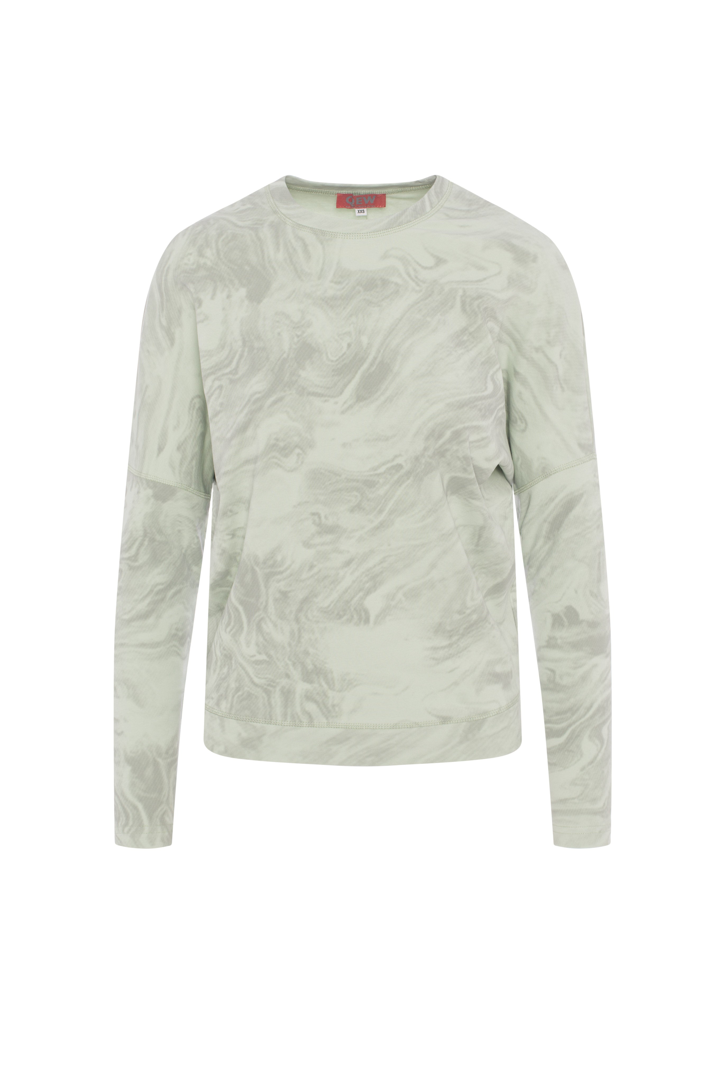 Tie Dye Dolman Top in Sage by QEW