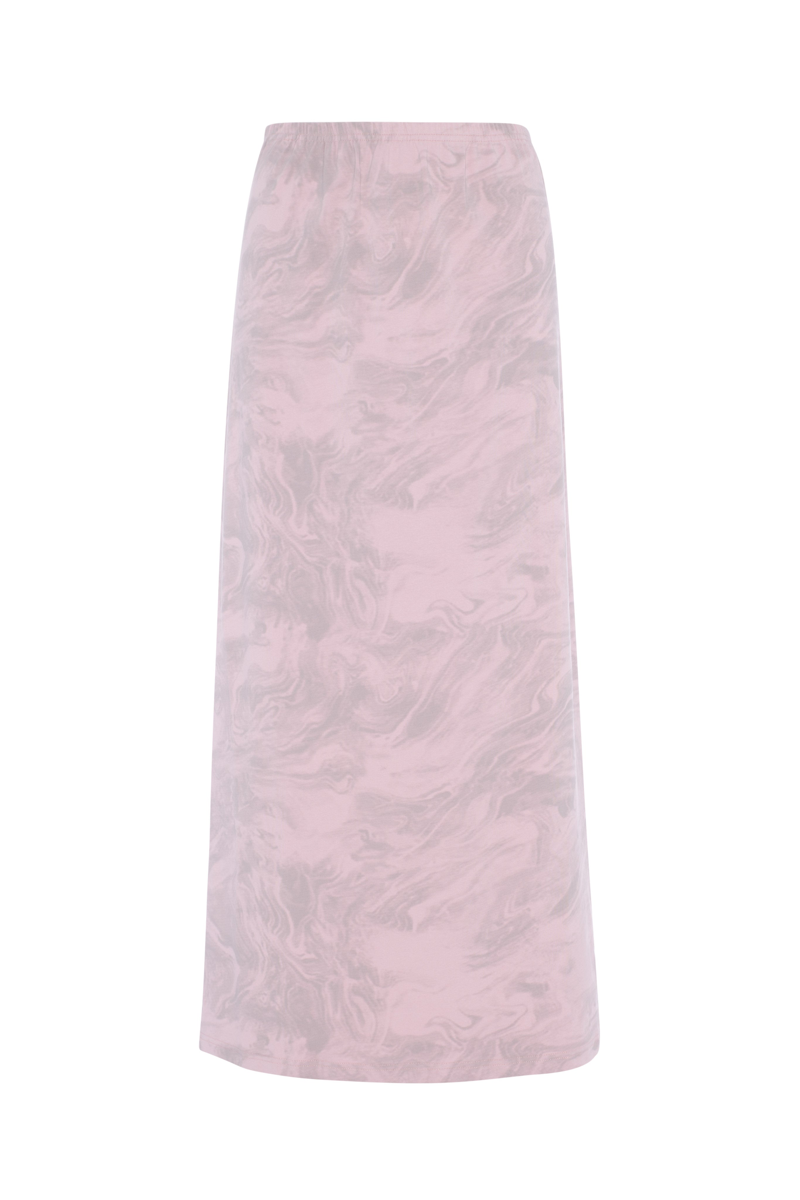 Tie Dye Maxi Skirt in Pink by QEW