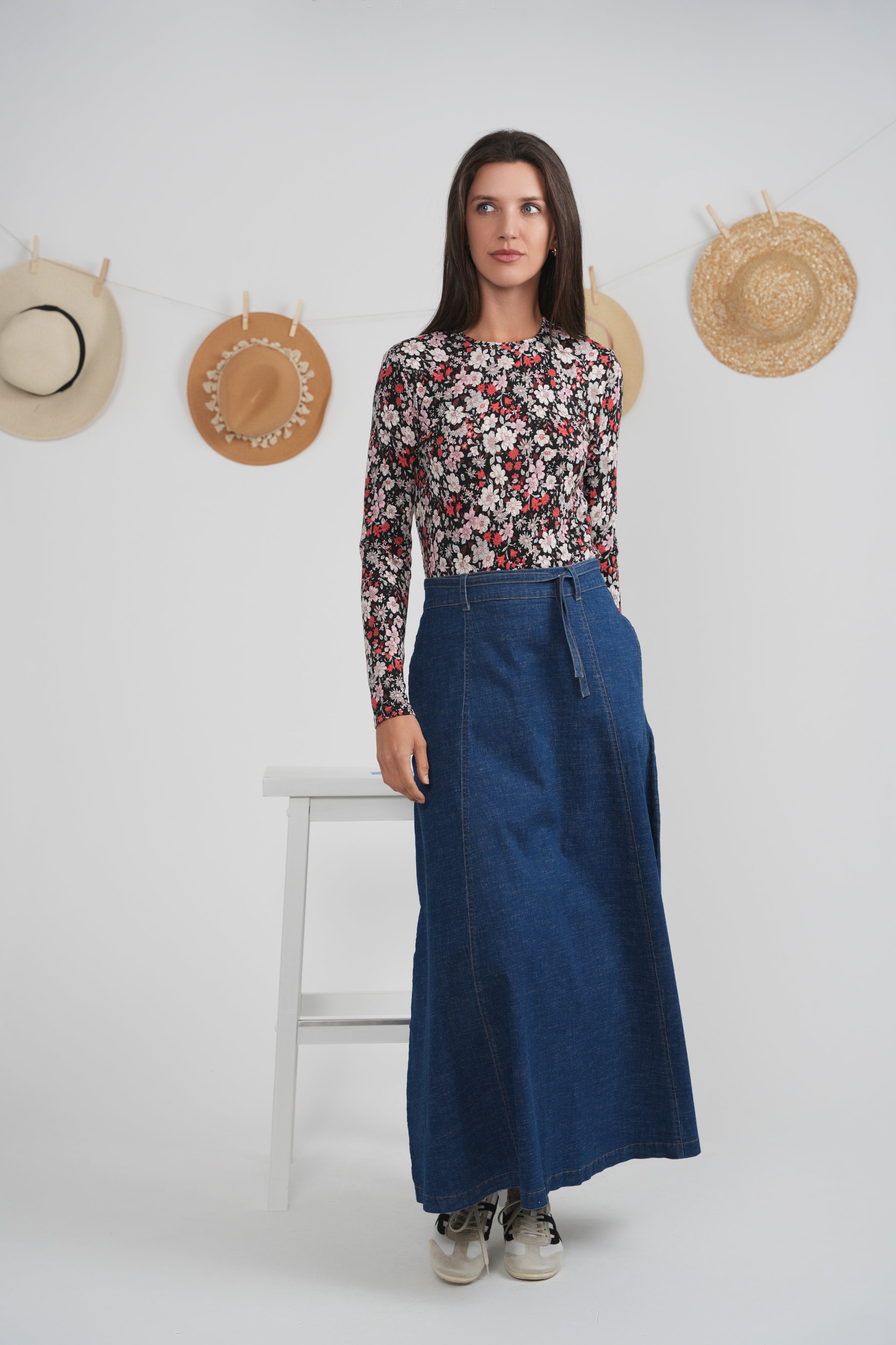 Printed Long Sleeve Tee in by 24/7