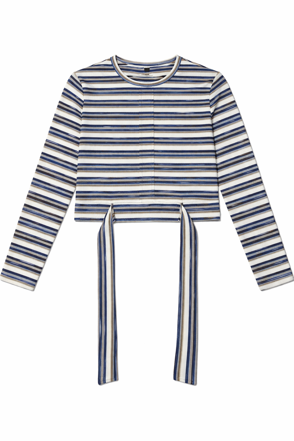 Striped Tie Tee in Denim by Riff