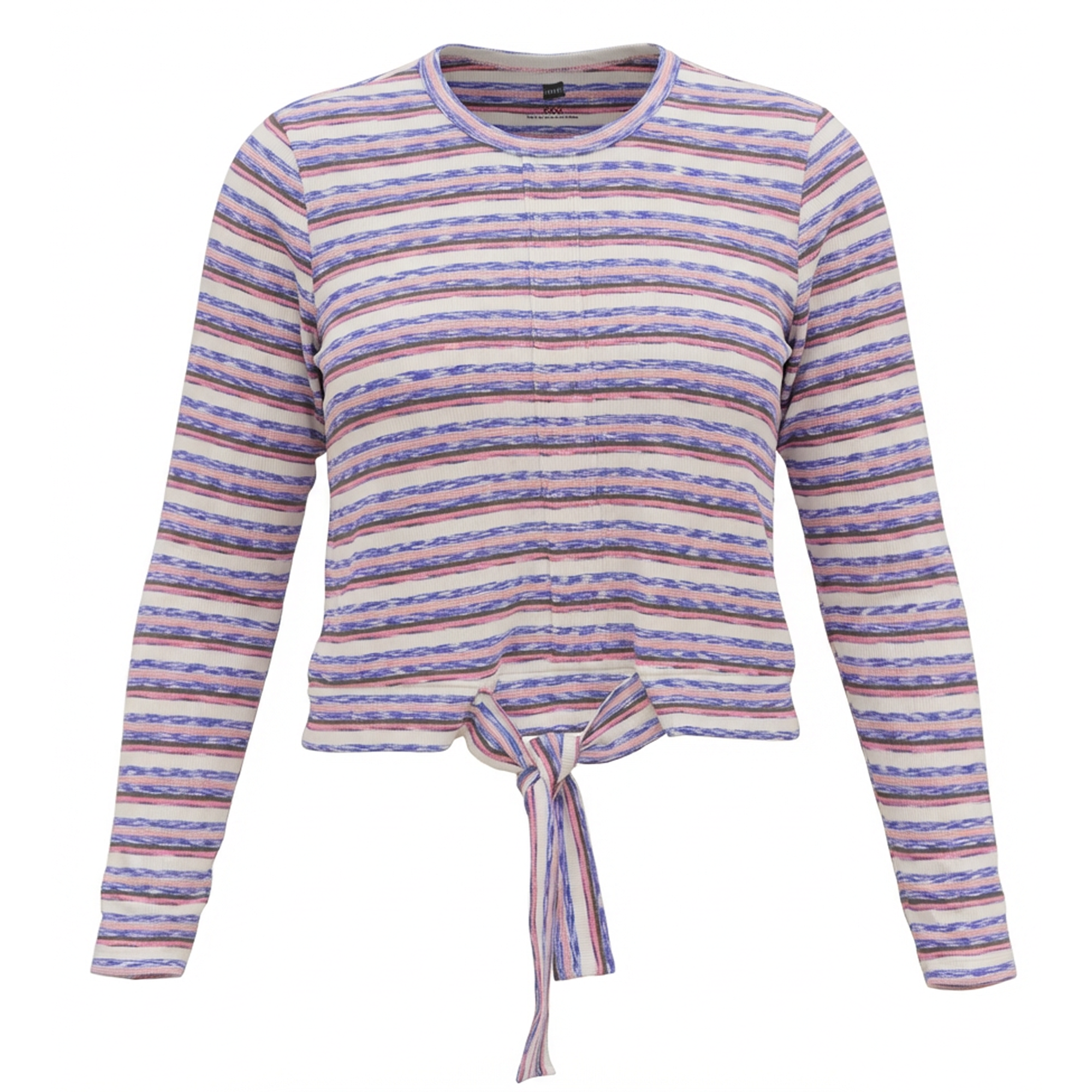 Striped Tie Tee in Pink by Riff