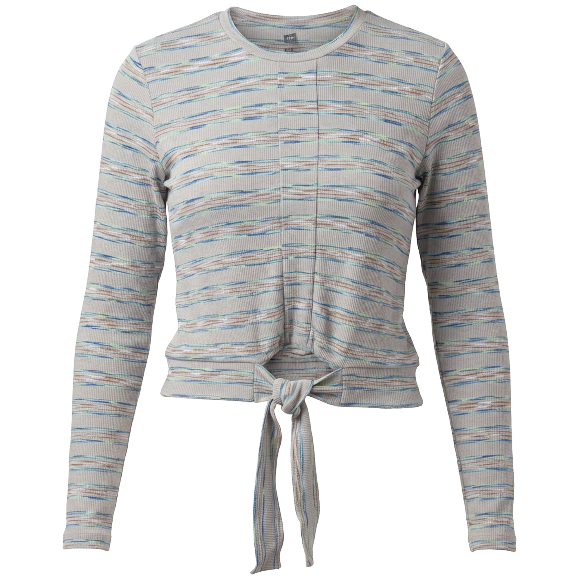 Striped Tie Tee in Stone by Riff