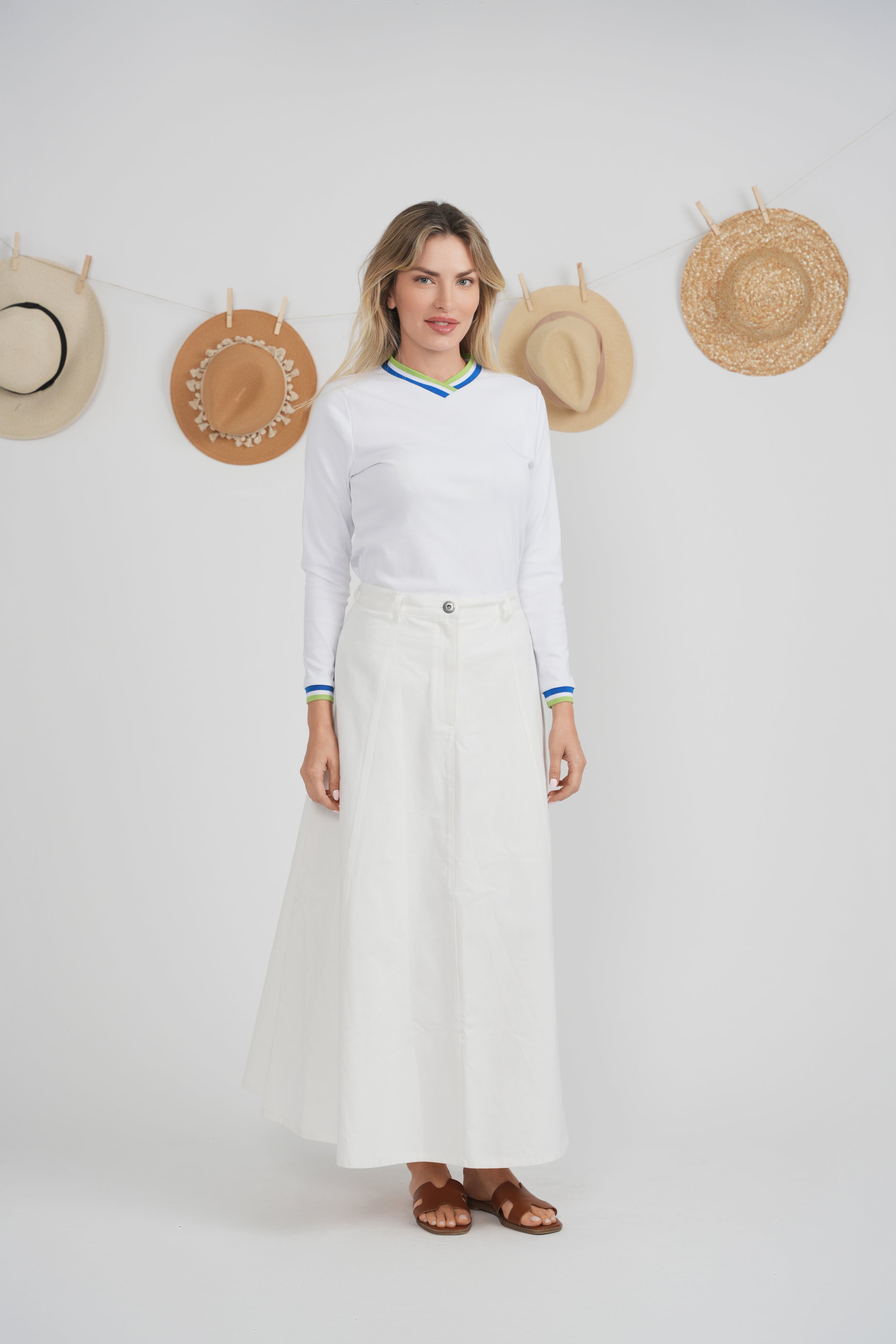 Multi Color V Neck Tee in by Spades