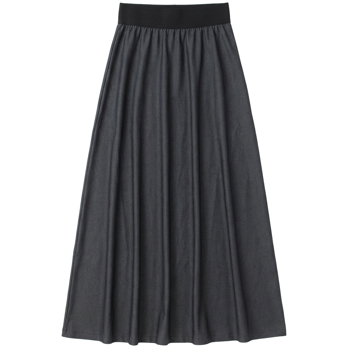 Maxi Pull On Skirt in Black Mix by Faves