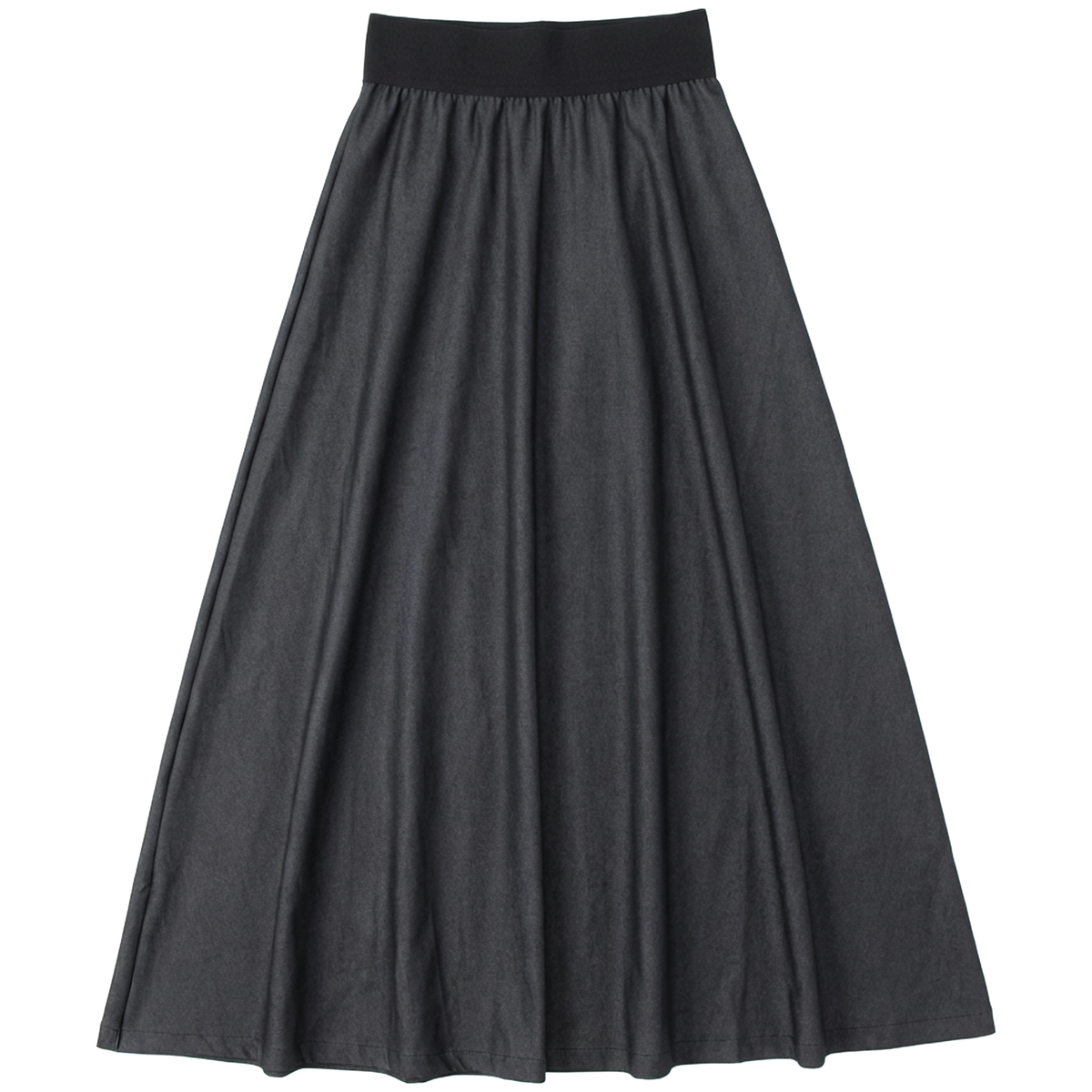 Maxi Pull On Skirt in Black Mix by Faves