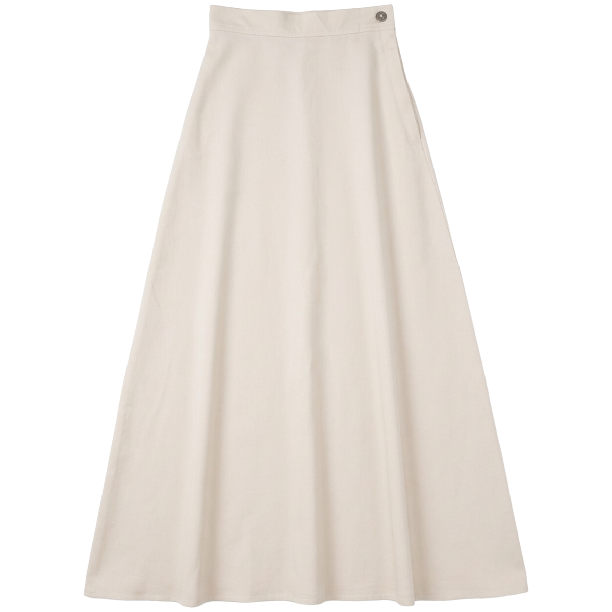 Maxi A Line Linen Skirt in Natural by Midi